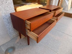 Beautiful Pair of Nightstands in the Taste of Arne Vodder, circa 1960