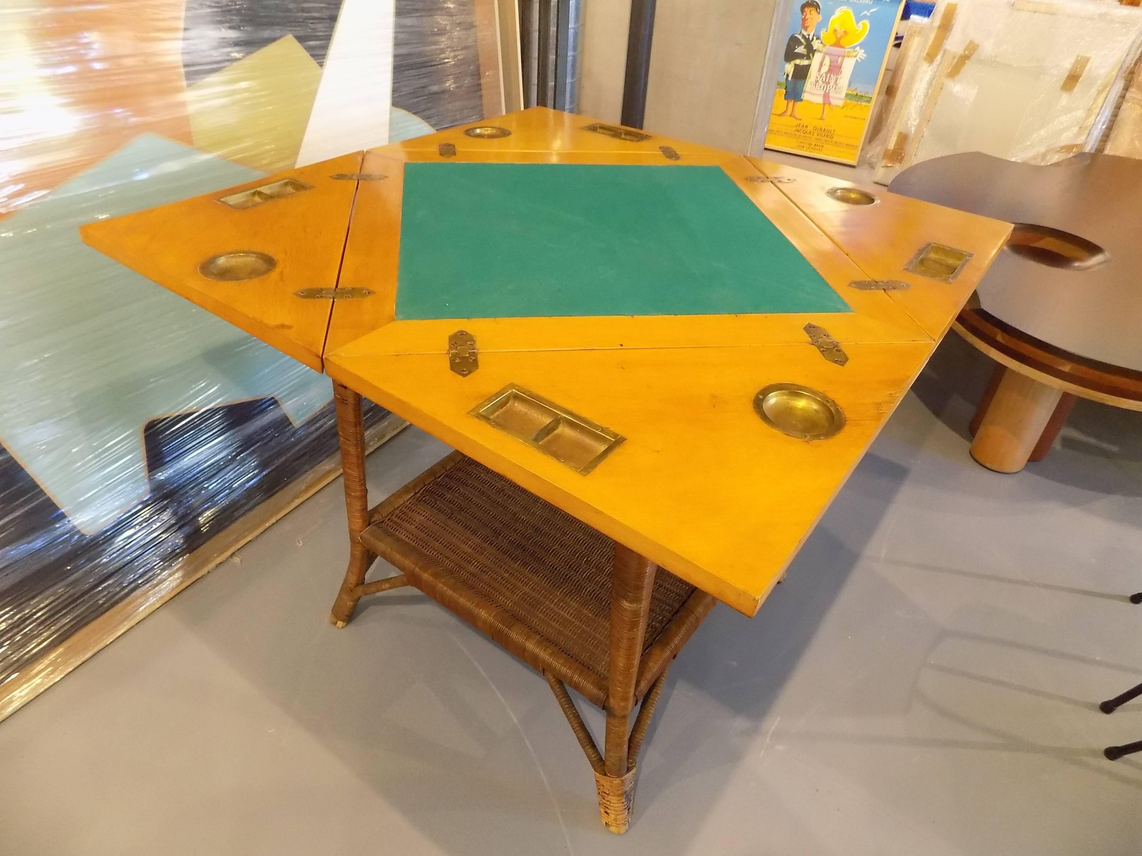 Fantastic 1960 French game table in very good condition.
