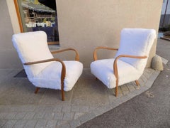 Beautiful Pair of Reupholstered French Armchairs, circa 1960