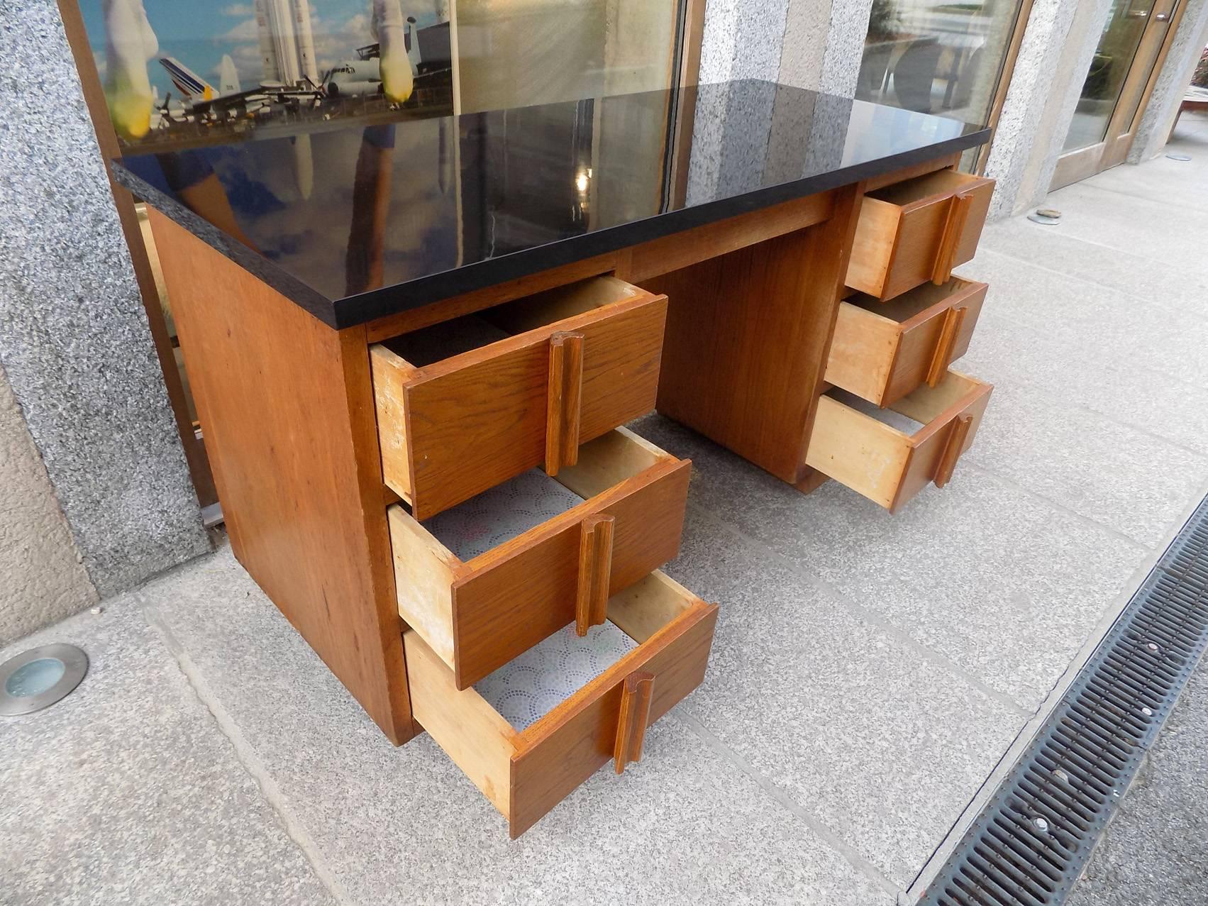 Fantastic Pair of Henry Jacques Le Meme Desk, circa 1940 In Good Condition In Megeve, FR