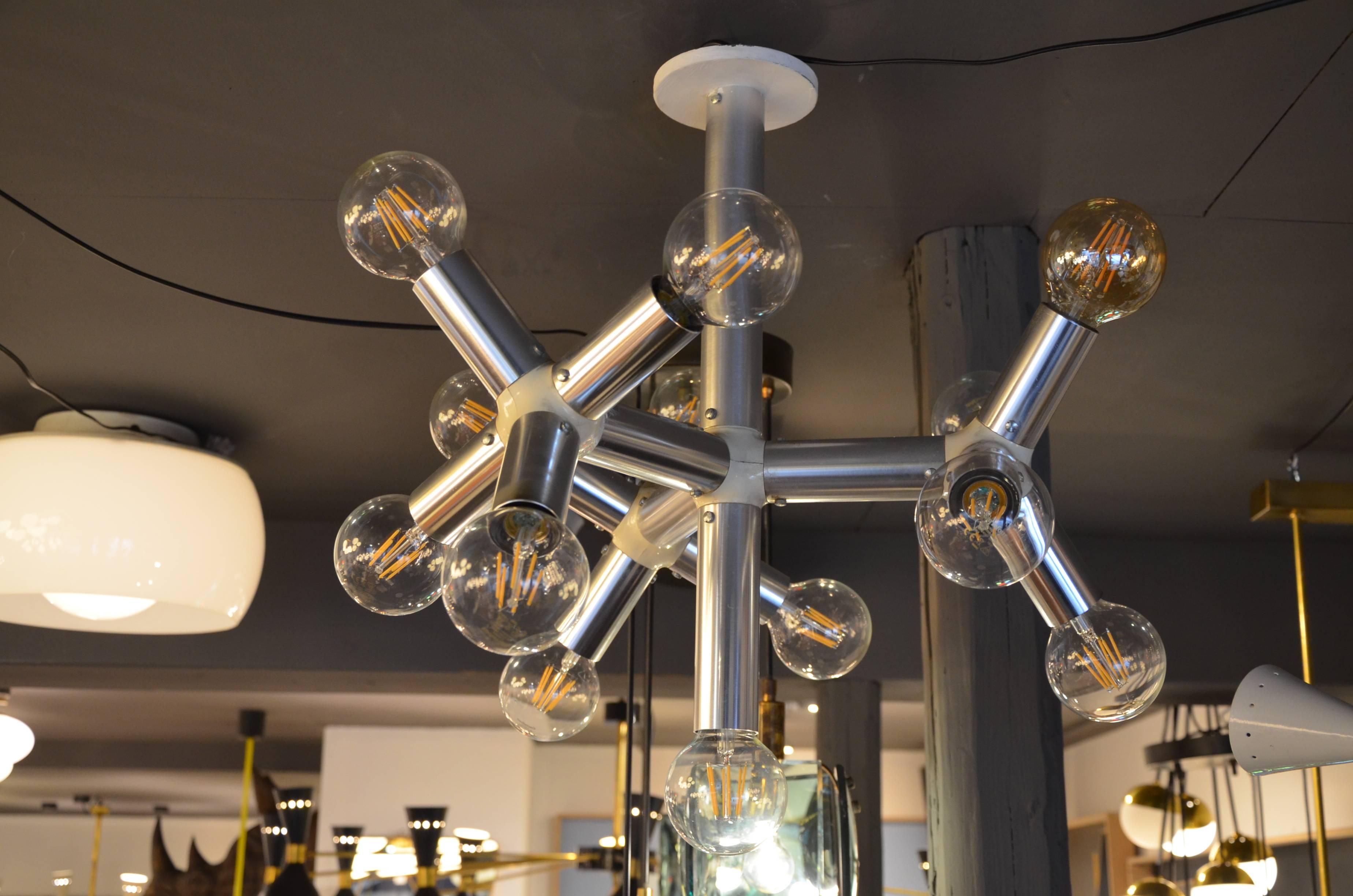 Other Fantastic Atomic Chandelier by Robert Hausmann, 1960 For Sale