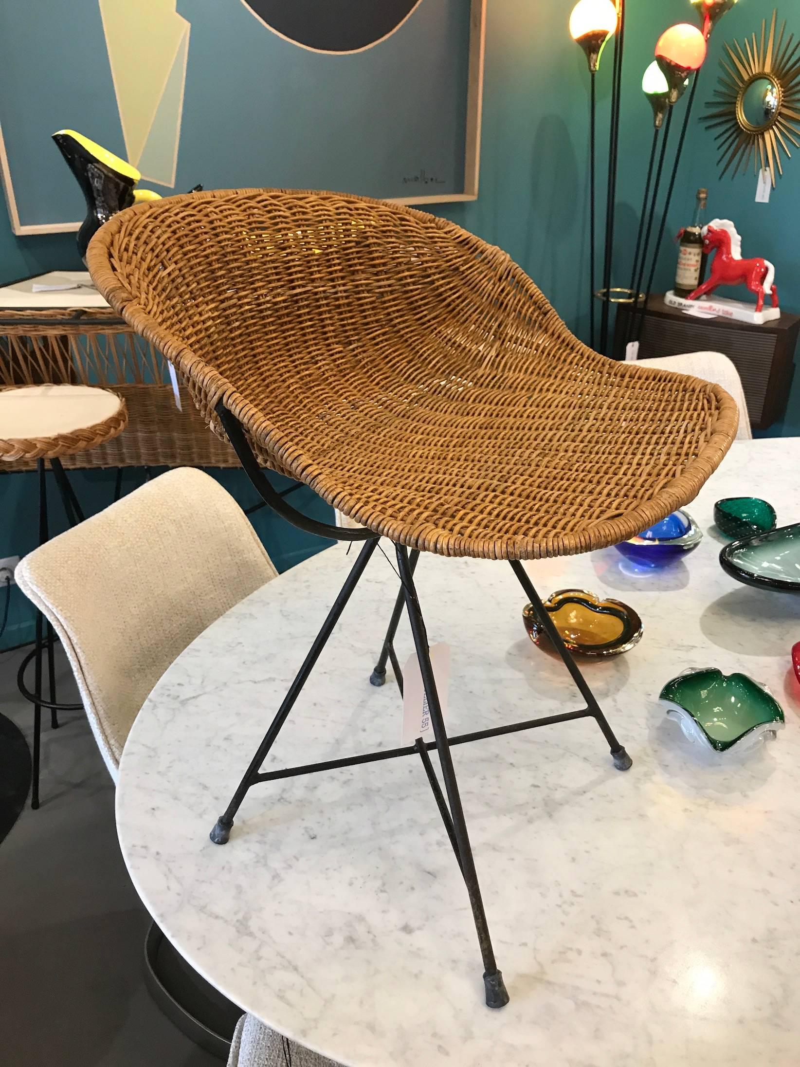 Mid-Century Modern Beautiful Campo and Graffi Chair, circa 1960 For Sale