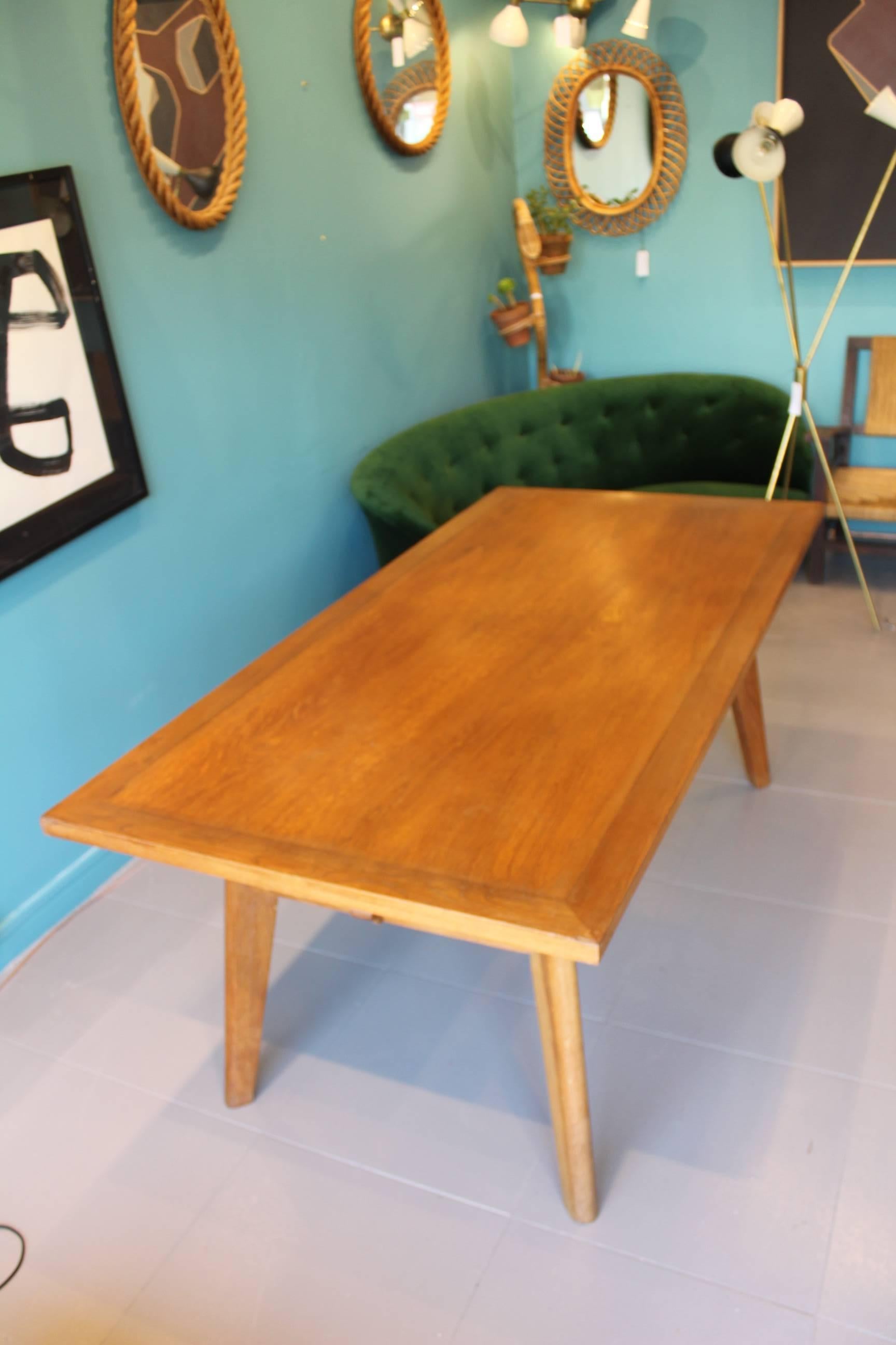 Fantastic Dining Table In The Taste Of Pierre Jeanneret and Charlotte Perriand For Sale 1