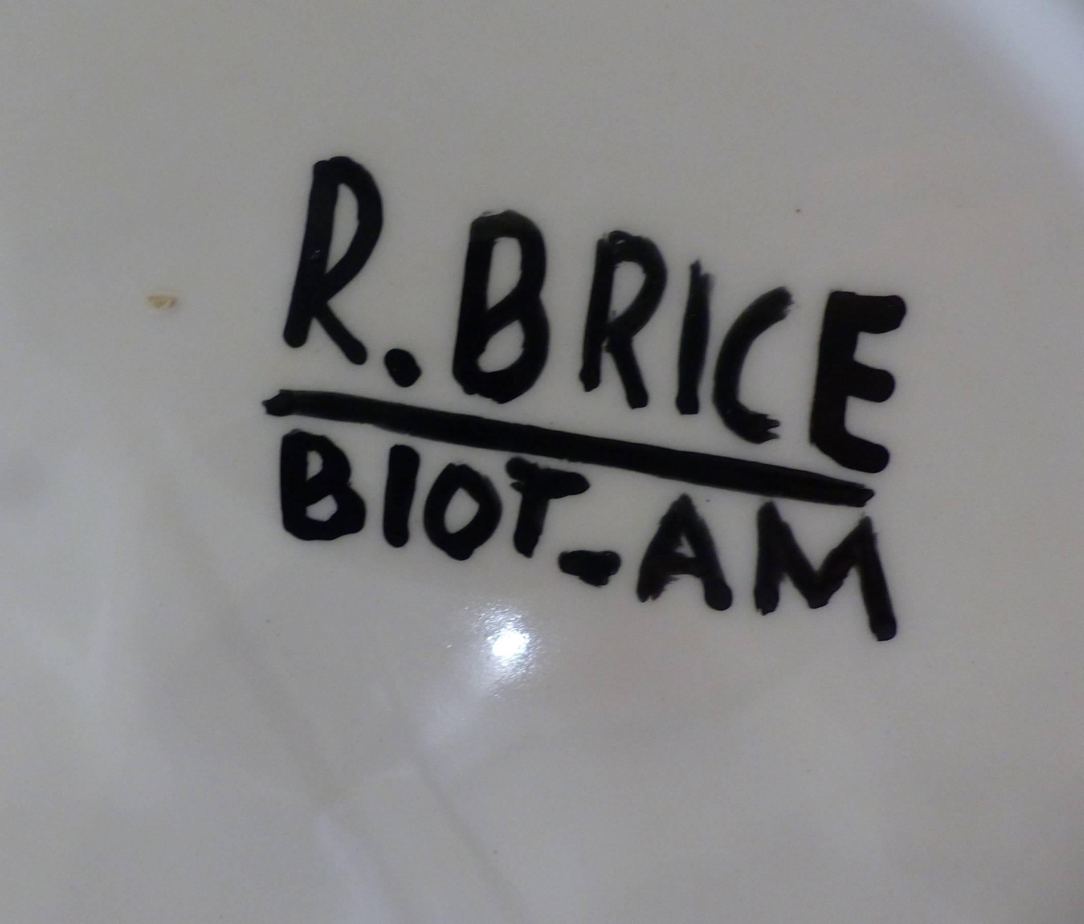 French Roland Brice Beautiful Ceramic Dish, circa 1960