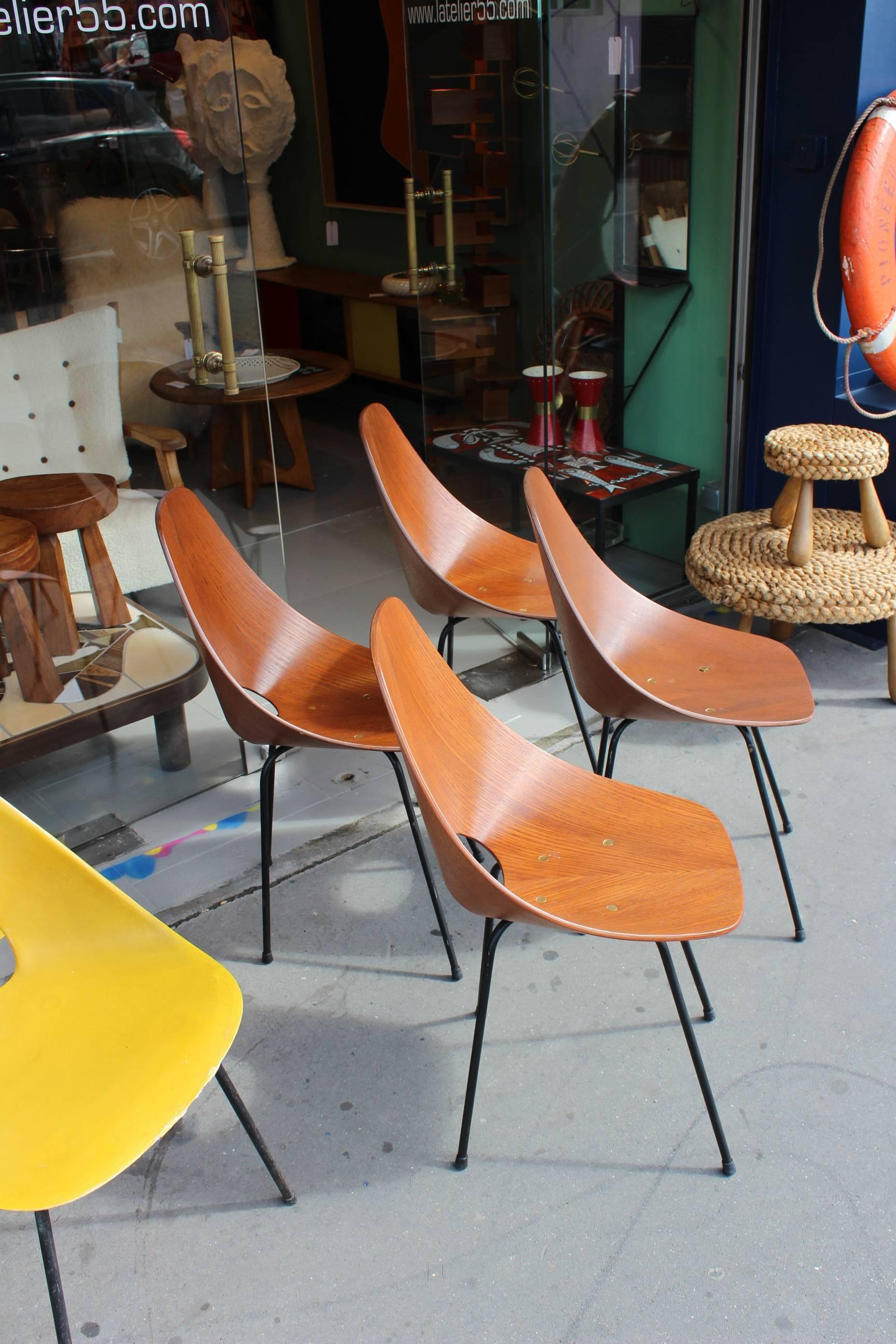 20th Century Set of Four Medea Chairs For Sale
