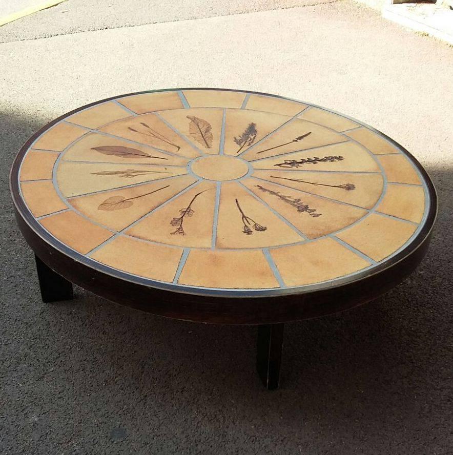 Mid-Century Modern Roger Capron Beautiful Cocktail Table, circa 1960 For Sale