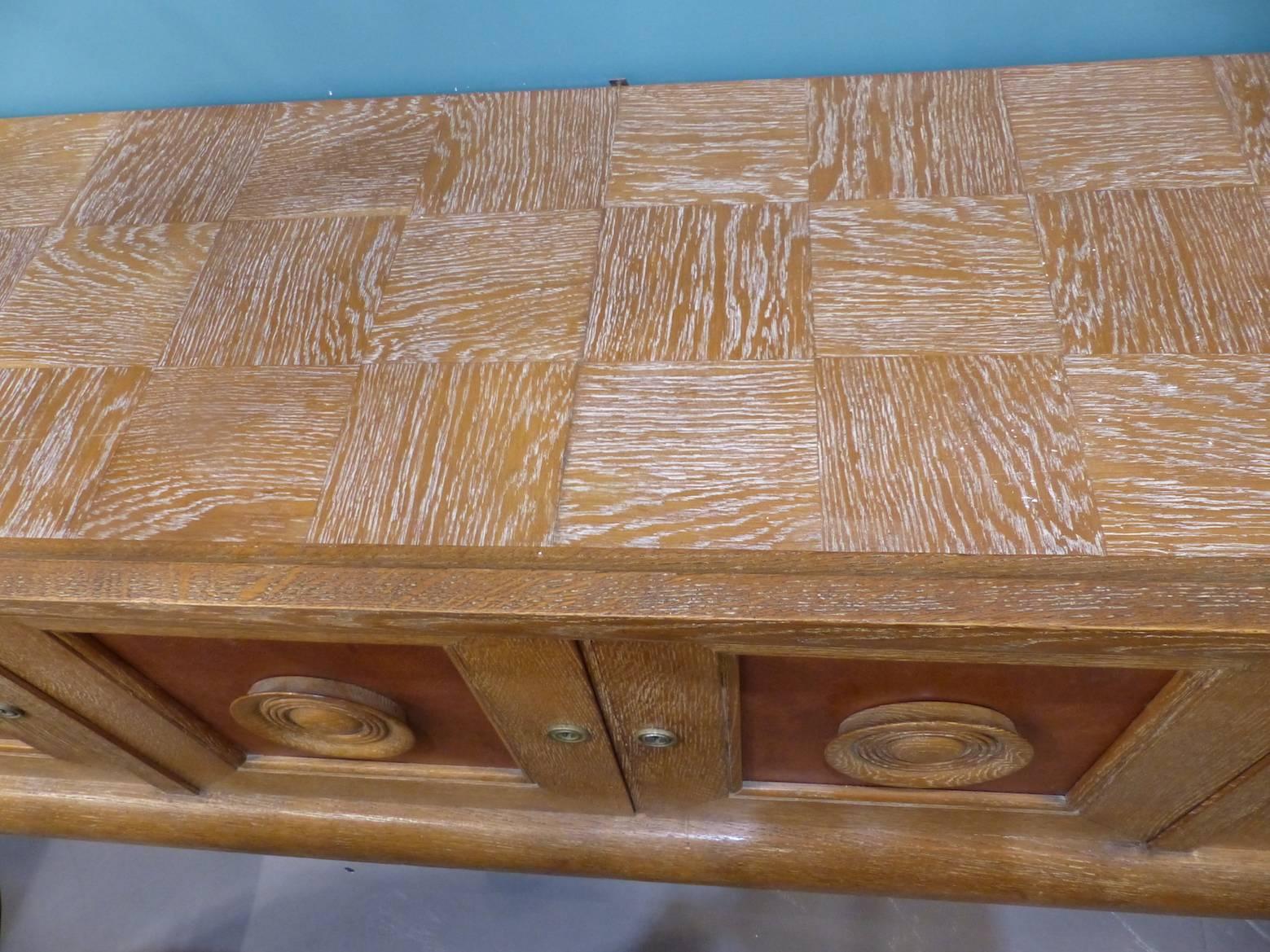 Mid-20th Century Fantastic Audoux Minet Sideboard, circa 1950 For Sale