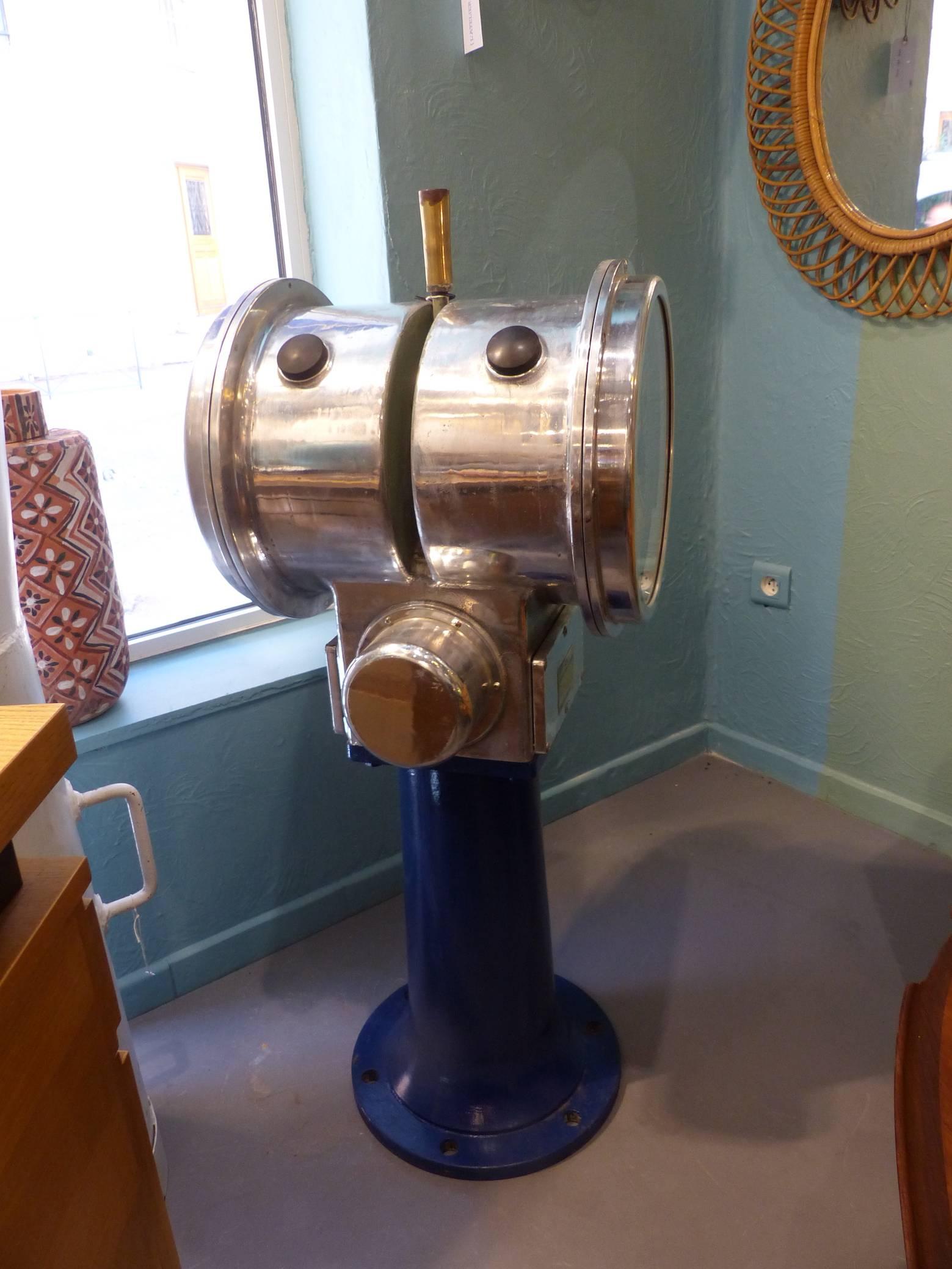 Mid-Century Modern Beautiful Japanese Zosenkikai Engine Room Telegraph, circa 1960 For Sale