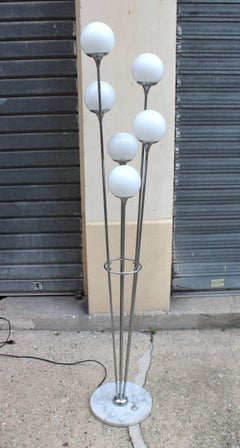 Fantastic Pair of Original Stilnovo Alberello Floor Lamps, circa 1960