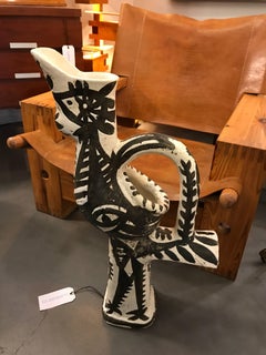 Fantastic Madoura Ceramic Sculpture in the Taste of Picasso, circa 1960