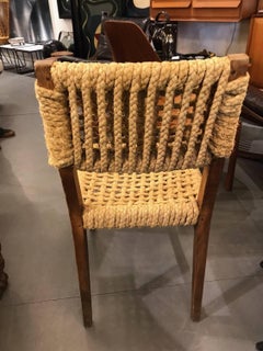 Fantastic Set of Six Audoux Minet Chairs, circa 1960