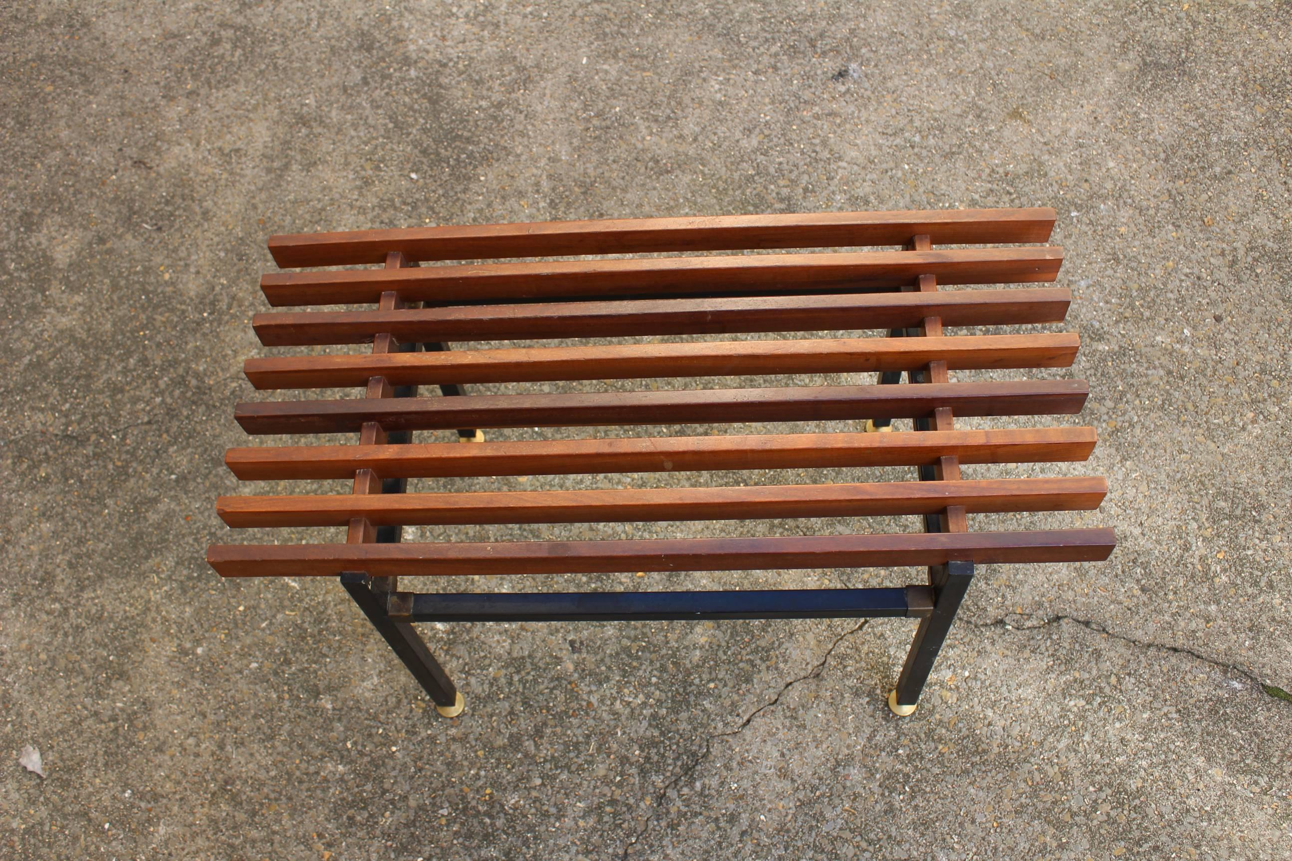 Mid-Century Modern Beautiful Bench, circa 1960 For Sale