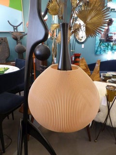 Fantastic Jean Rispal Praying Mantis Floor Lamp, circa 1950