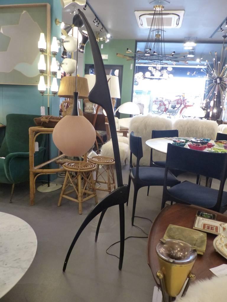 Fantastic Jean Rispal Praying Mantis Floor Lamp, circa 1950 For Sale at ...