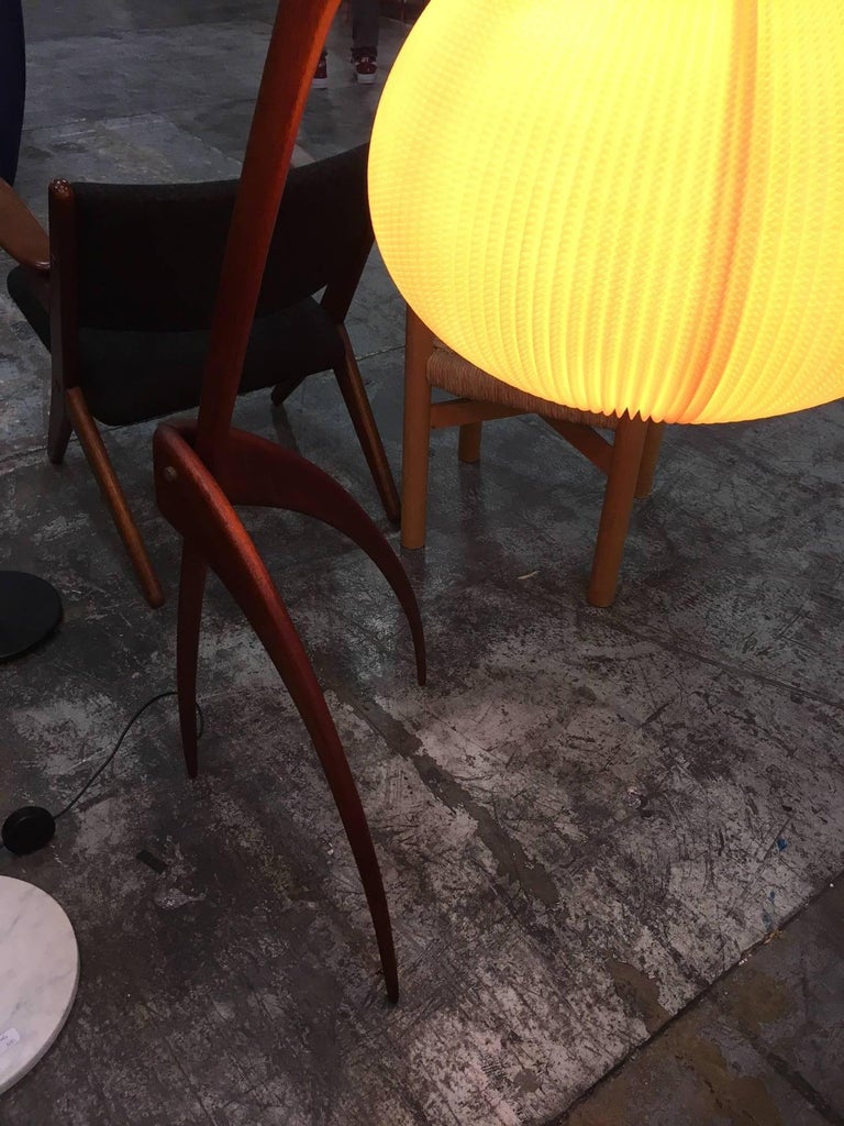 Fantastic Jean Rispal Praying Mantis Floor Lamp, circa 1950 at 1stDibs