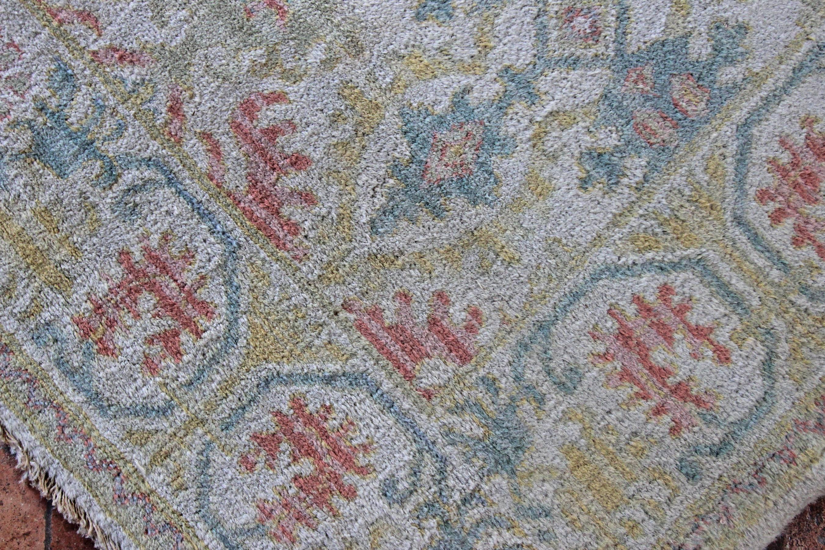 20th Century Antique Cuenca Spanish Carpet For Sale