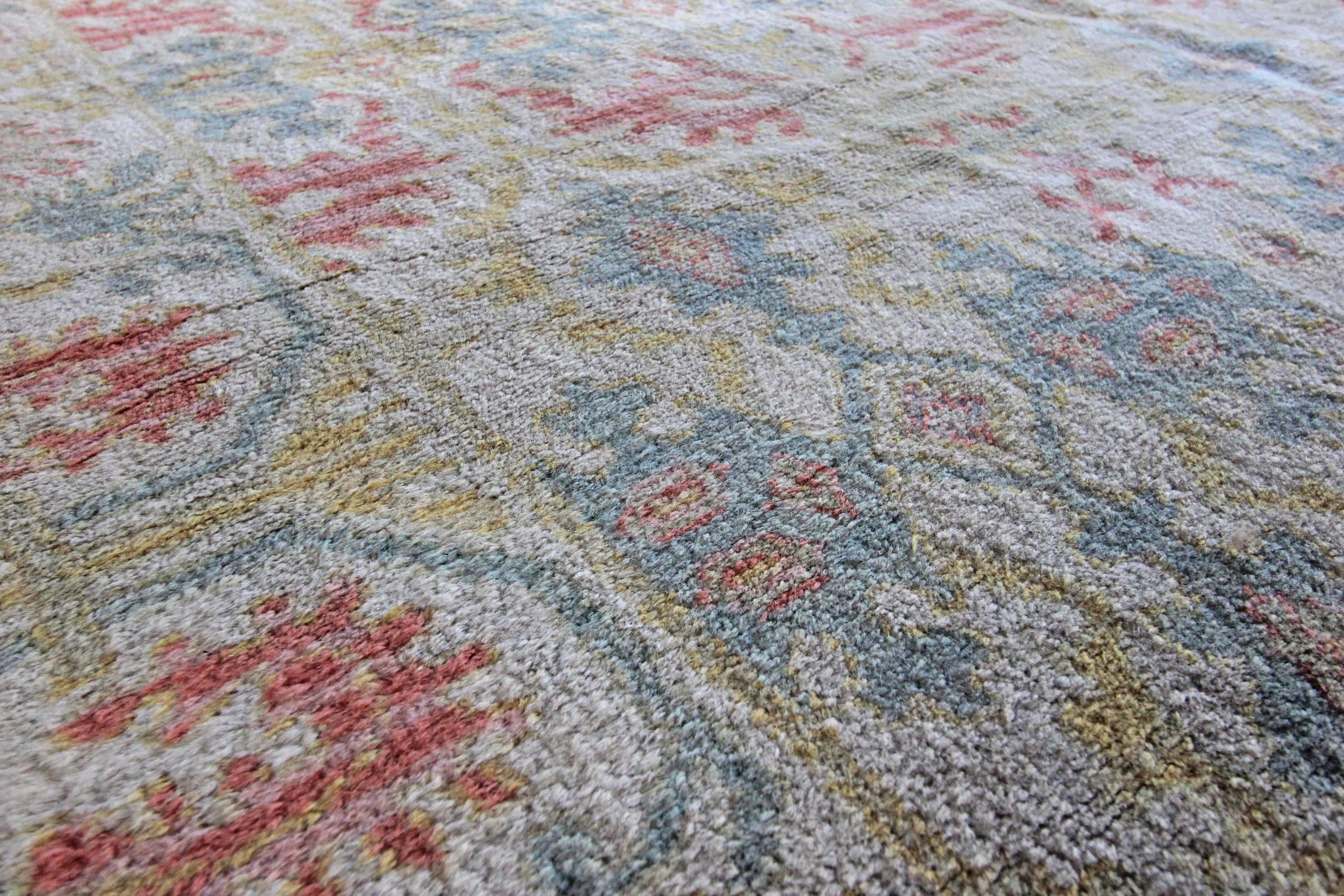 Antique Cuenca Spanish Carpet For Sale 3