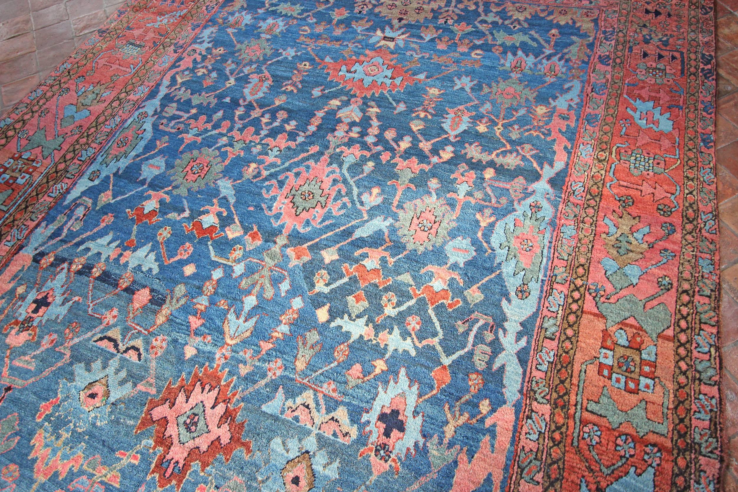 19th Century Antique Bakshaish Carpet