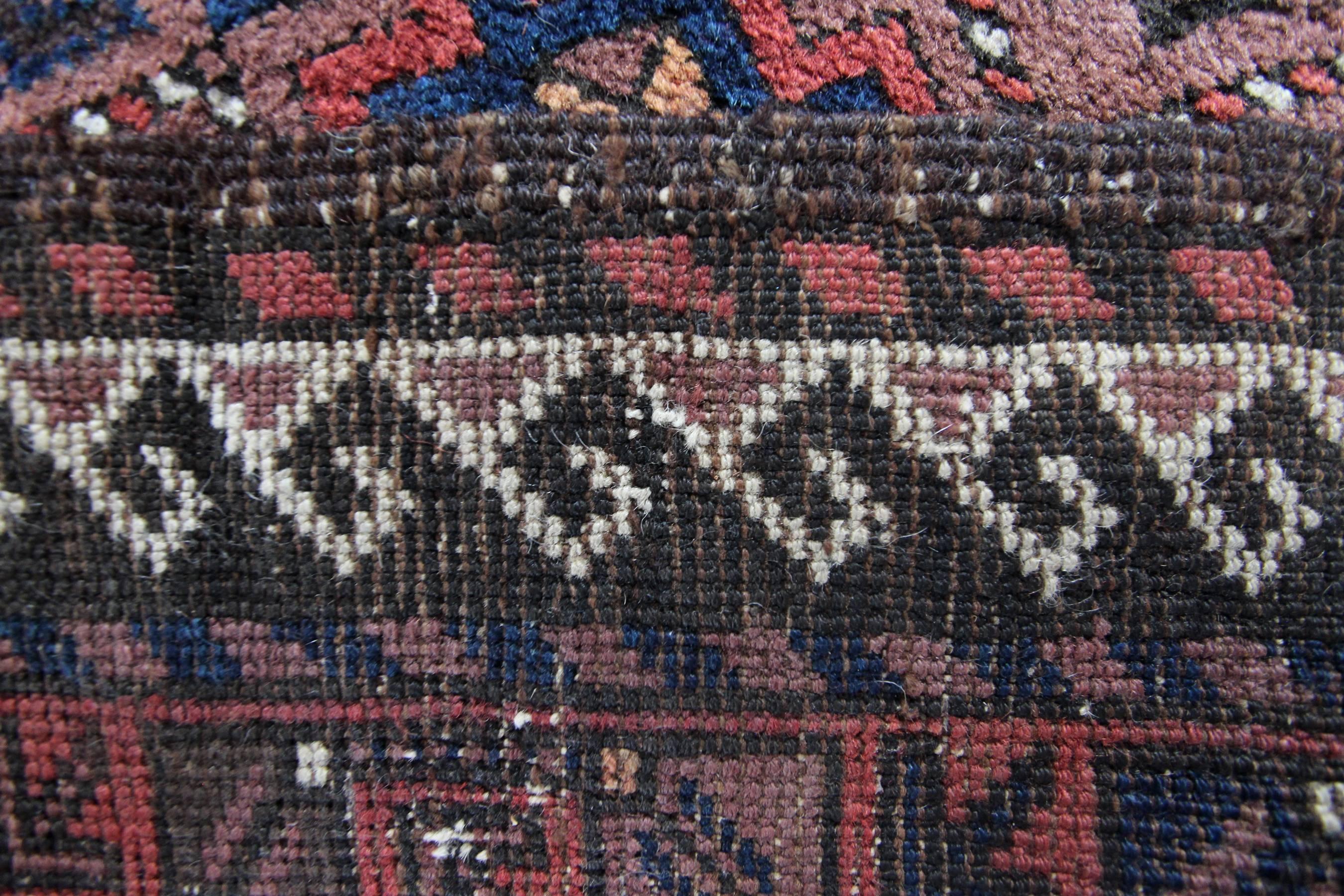 Hand-Woven Antique Baluch Rug