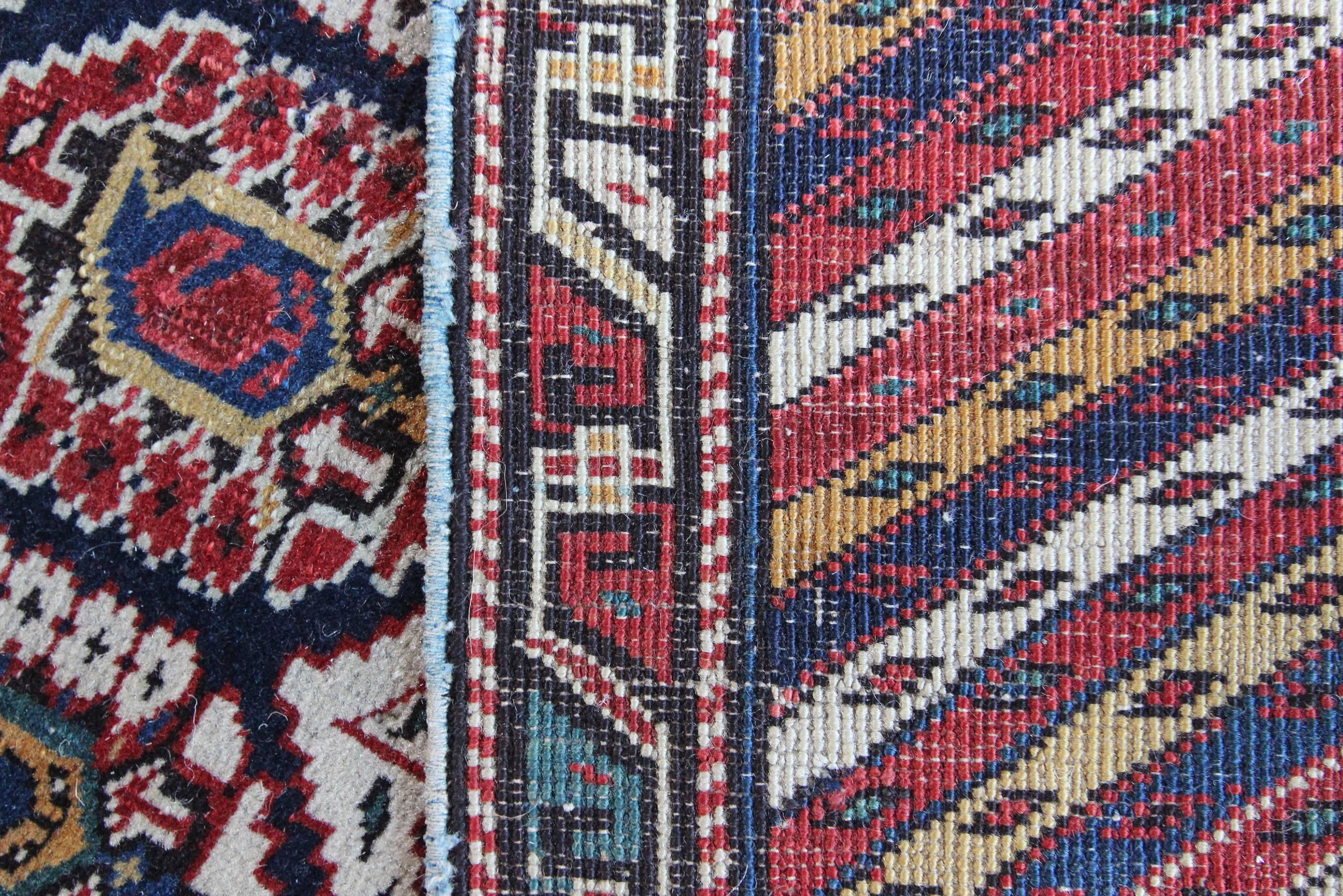 Antique Kuba Caucasian Rug In Excellent Condition For Sale In Crondall, Surrey