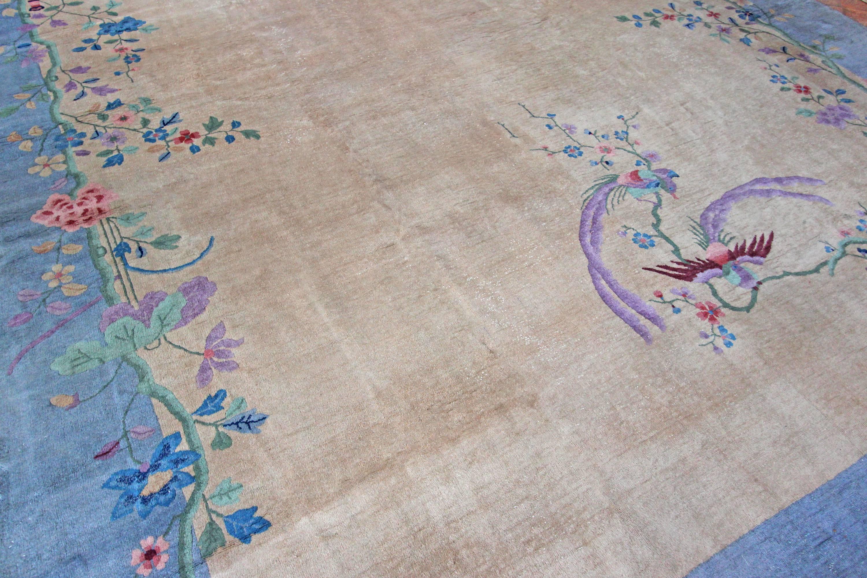 20th Century Art Deco Chinese Carpet For Sale