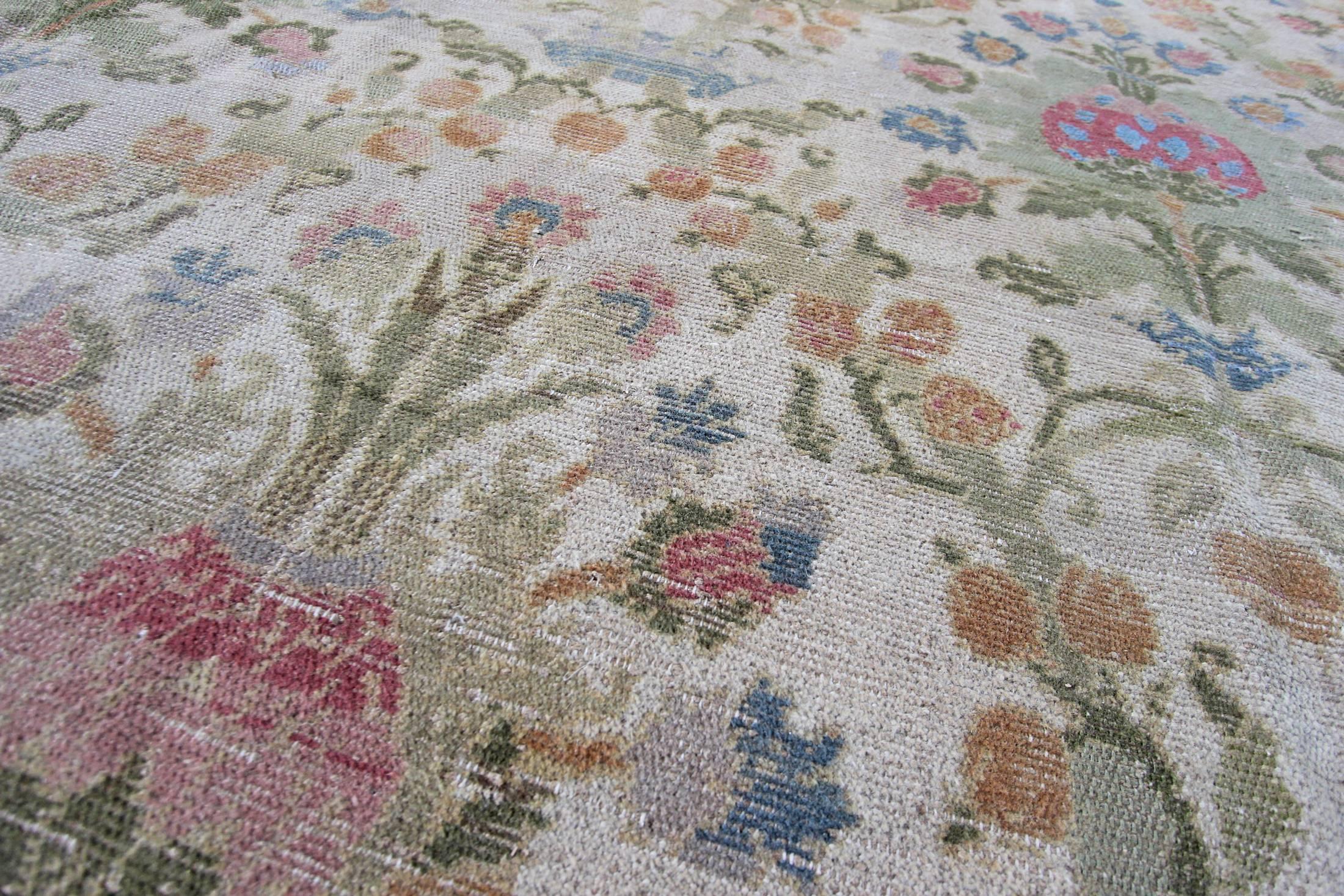 Wool Antique Cuenca Spanish Carpet