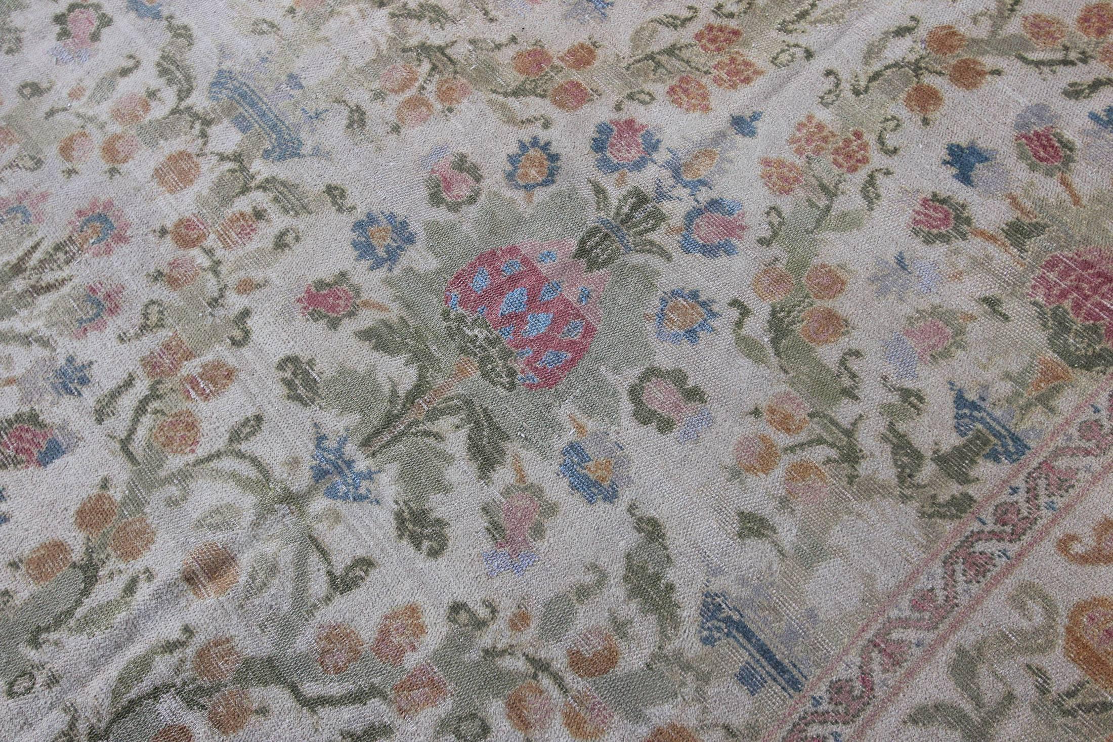 Antique Cuenca Spanish Carpet 3