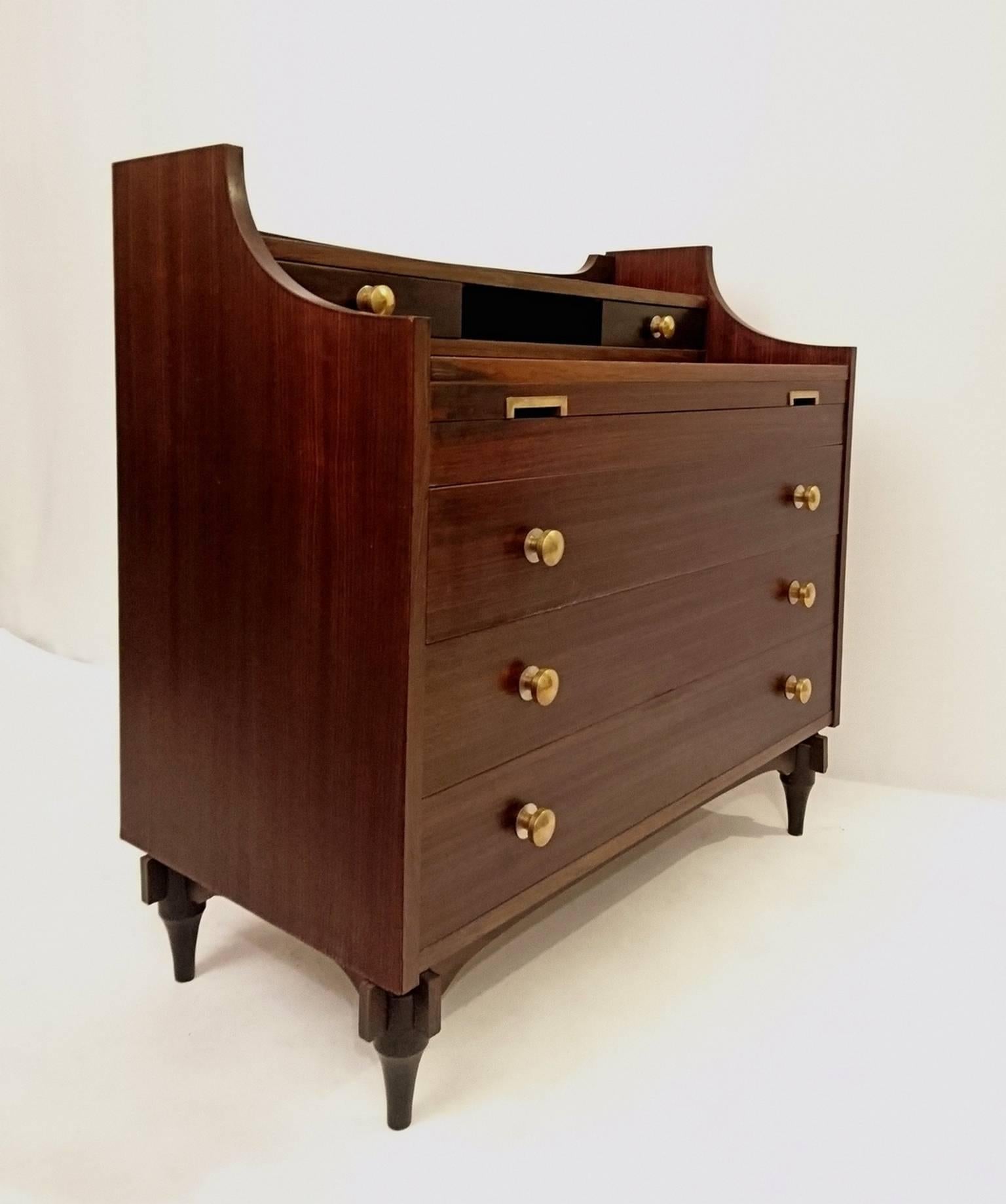 Mid-20th Century Dresser with vanity mirror by Claudio Salocchi for Sormani, Model SC284