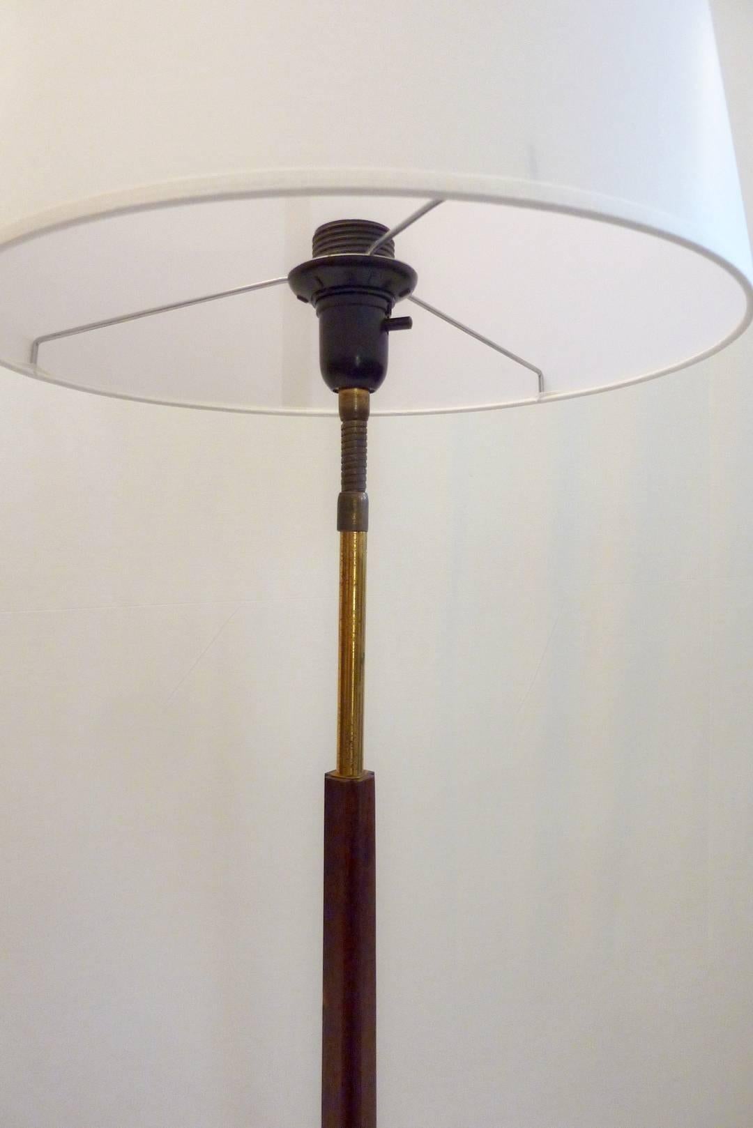 20th Century Midcentury Swedish Teak Floor Lamp