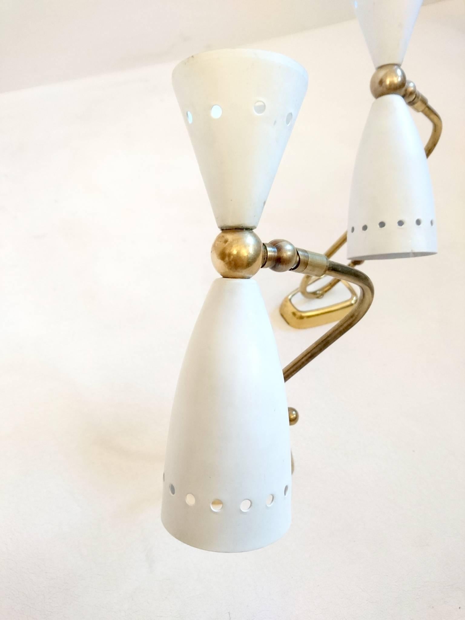 20th Century Pair of Stilnovo Sconces with Original Coating