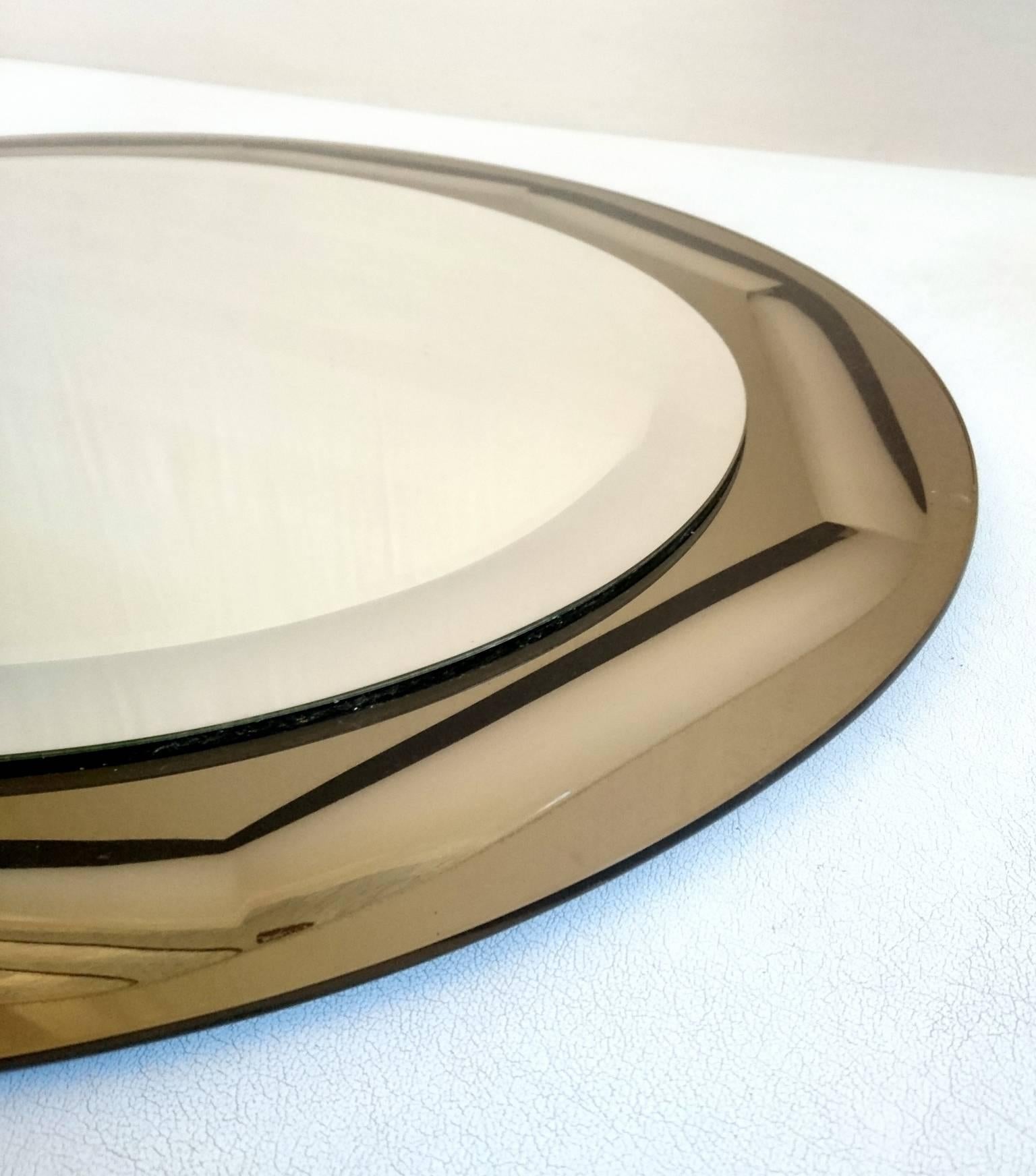 Modern Oval Mirror by Lupi Cristal-Luxor, Italy