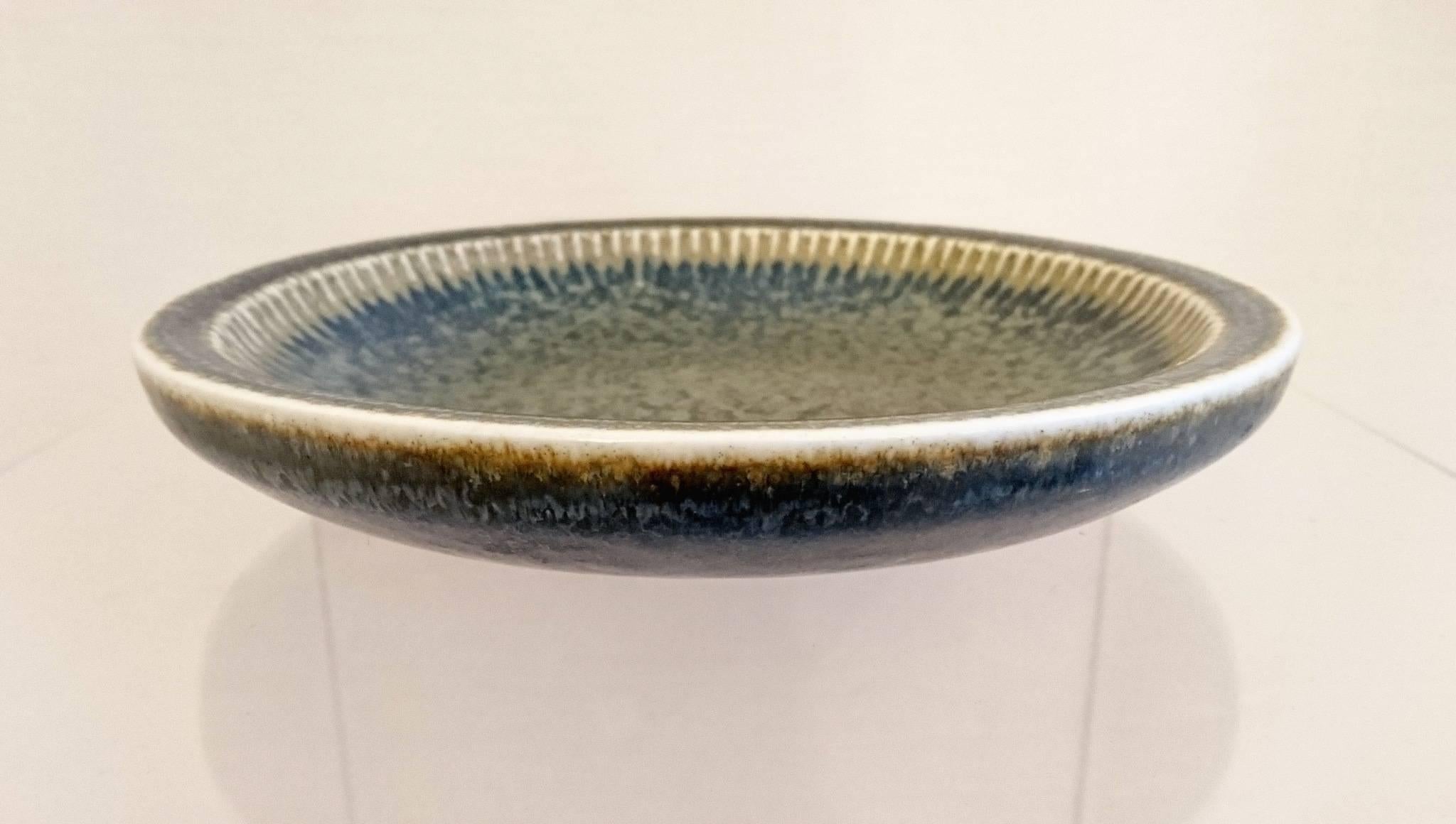 Mid-Century Modern Ceramic Bowl by Carl-Harry Stålhane, Rörstrand, Sweden