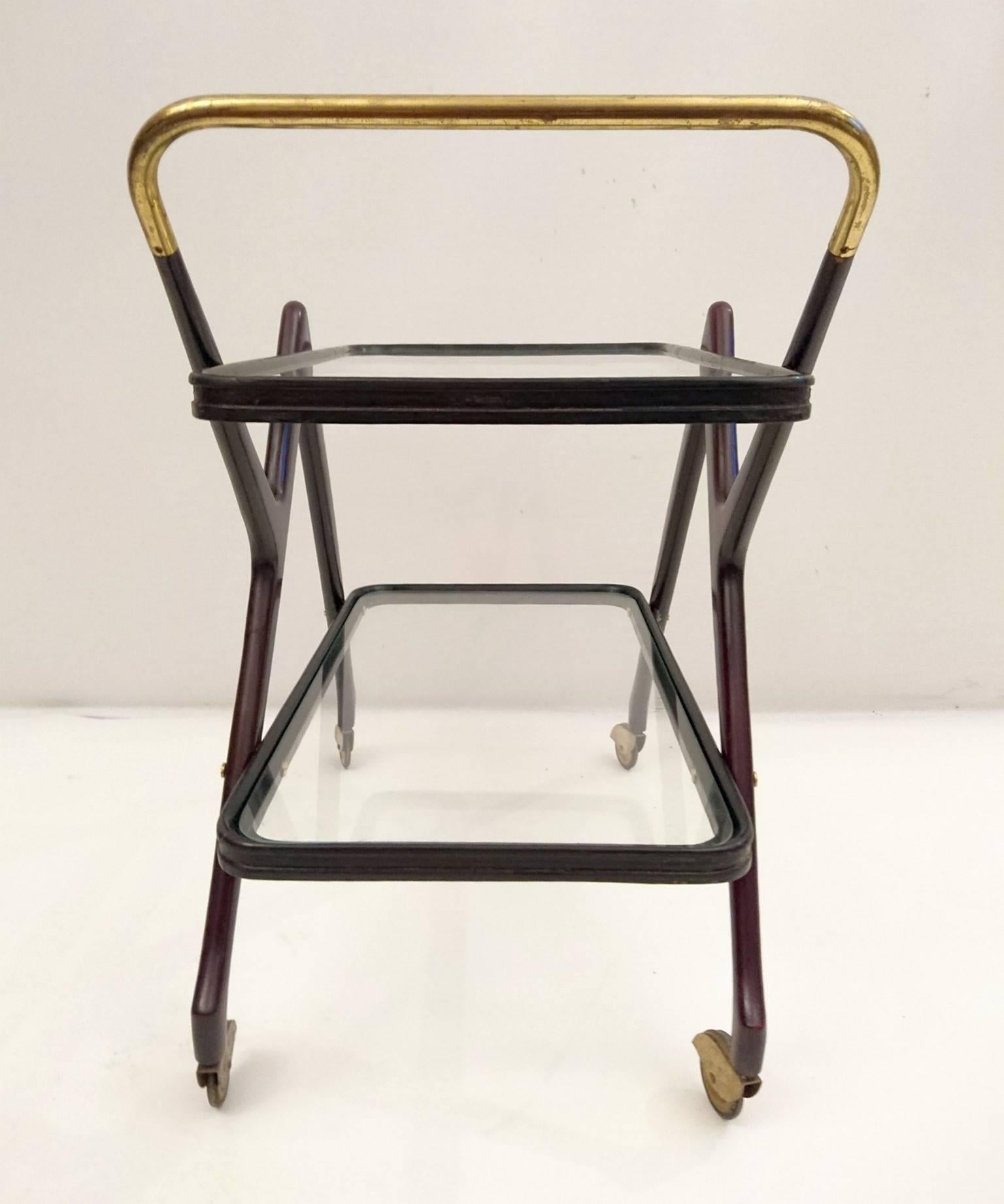 Mid-Century Modern Bar Cart in the Manner of Ico Parisi by Vitrex