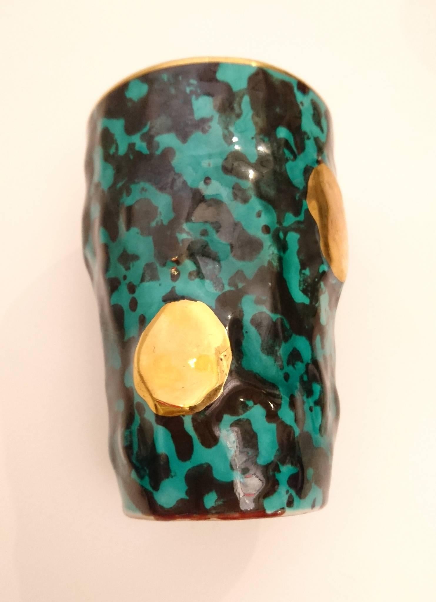 Italiano Brocca e sei tazze in ceramica di Ceramiche Ceramics, anni '50