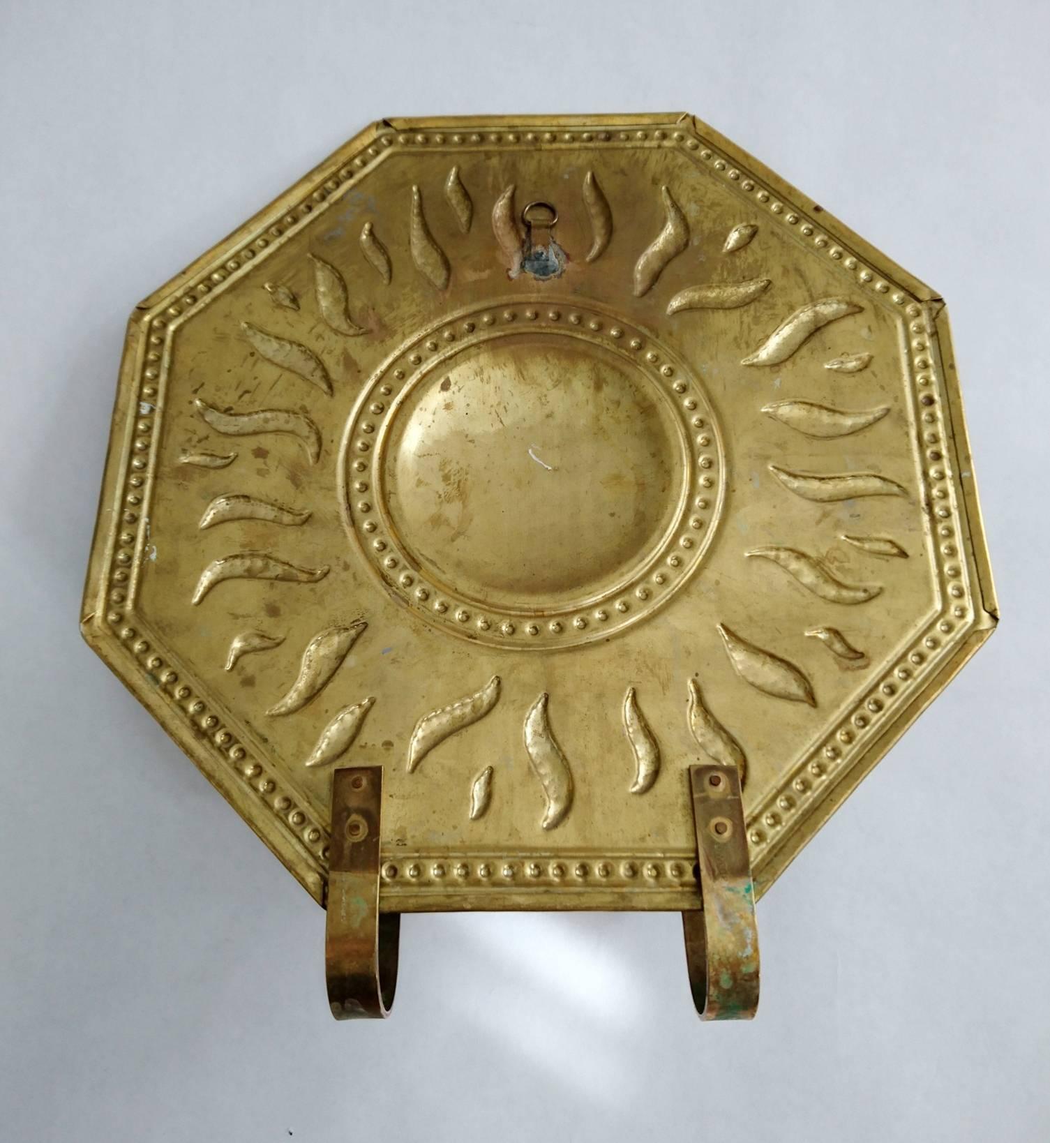 Swedish Brass Sconce by Torbjörn Testad In Excellent Condition In Albano Laziale, Rome/Lazio