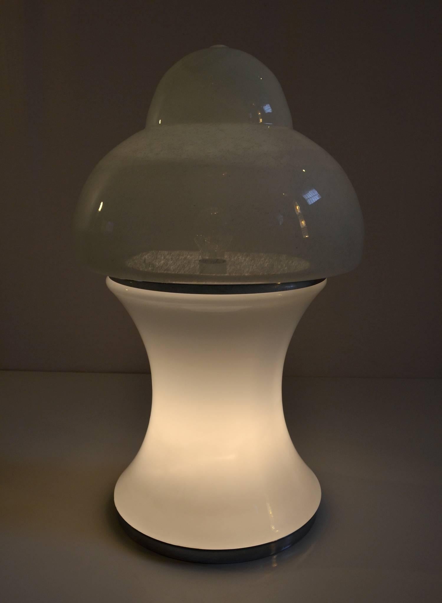 Italian Table Lamp in Glass in the Manner of Carlo Nason, Italy