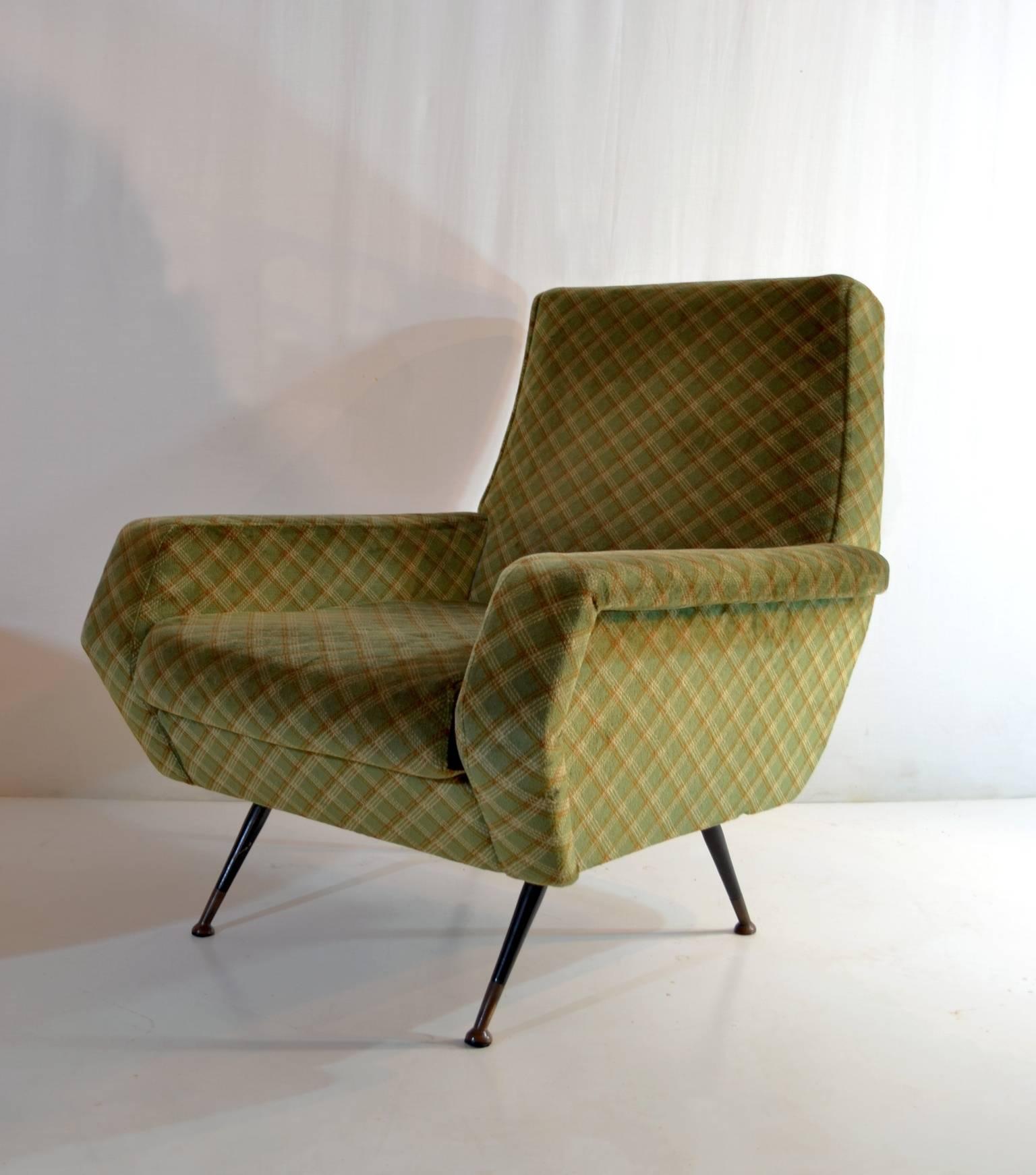 Italian Midcentury Armchairs in the Manner of Marco Zanuso, Italy