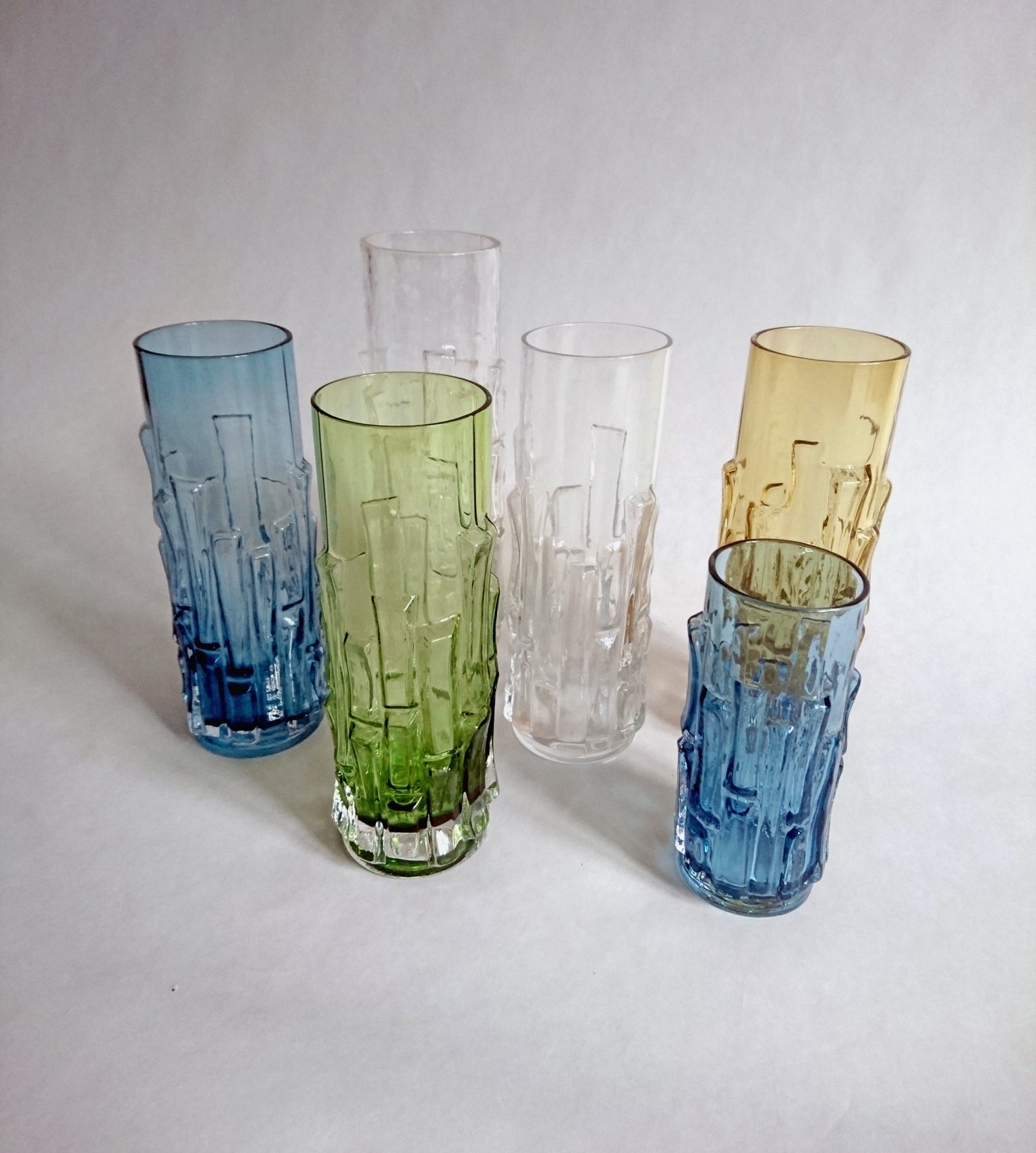 Midcentury Glass Vases by Bo Borgström for Åseda, Sweden For Sale