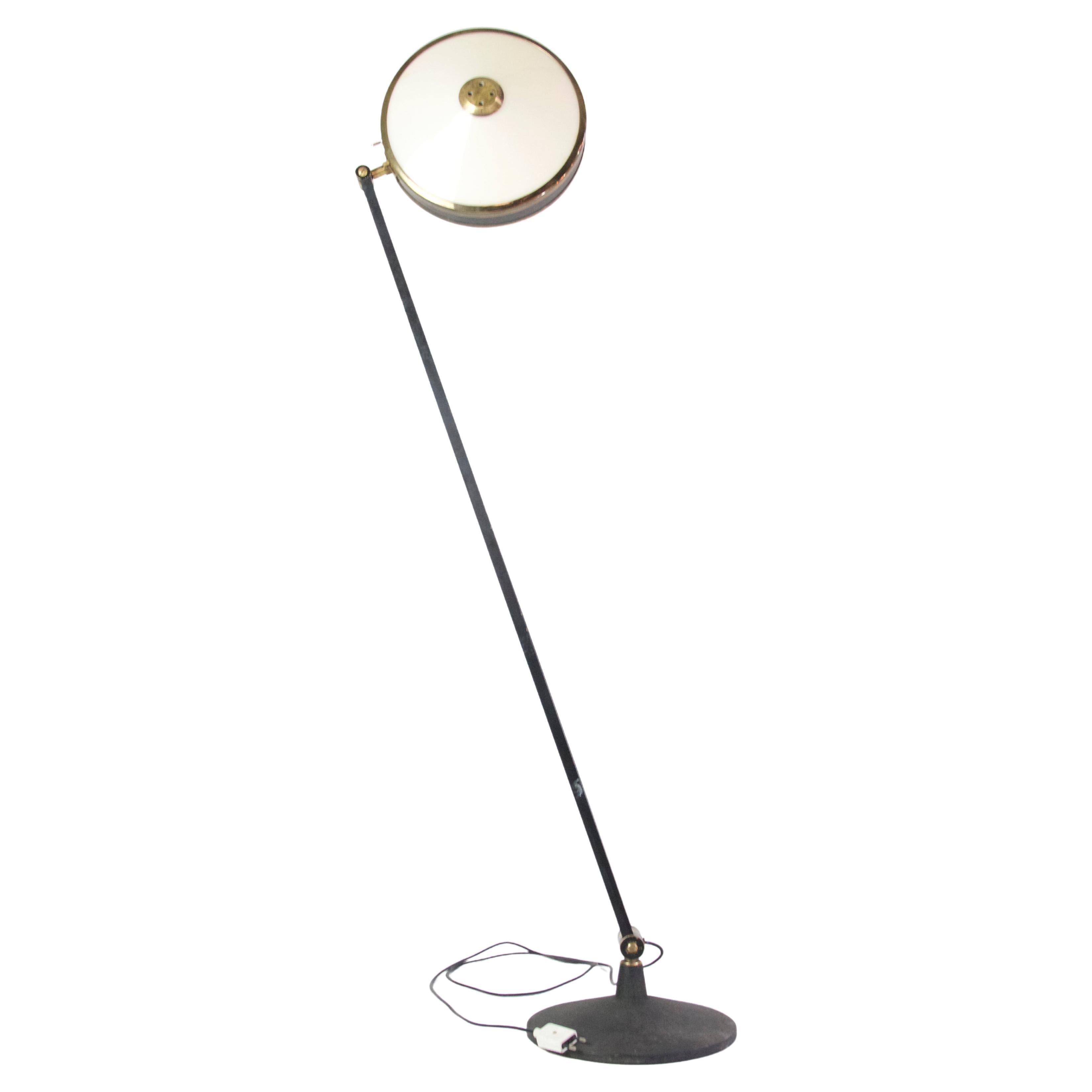 Italian Midcentury Stilnovo Adjustable Standard Lamp Model 4067