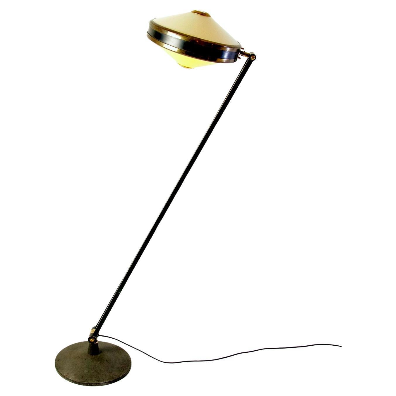 Mid-Century Modern Midcentury Stilnovo Adjustable Standard Lamp Model 4067