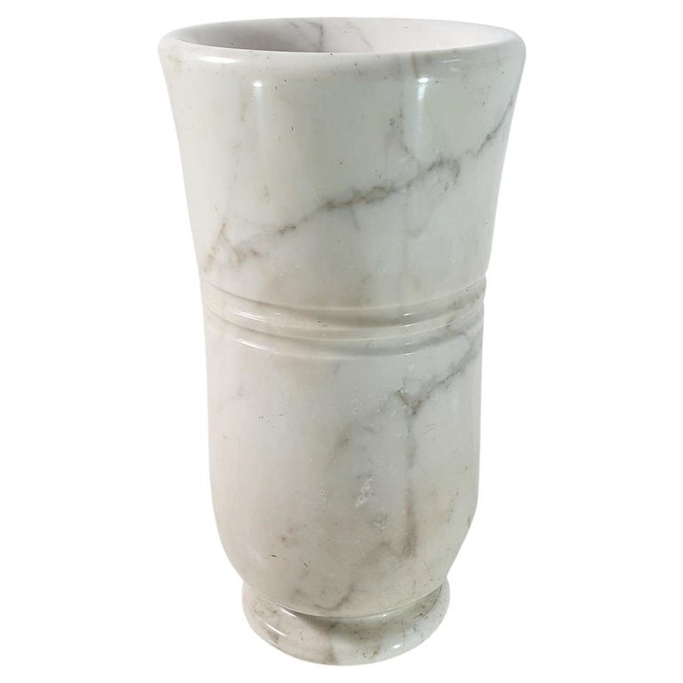 Midcentury Italian Marble Umbrella Stand For Sale at 1stDibs