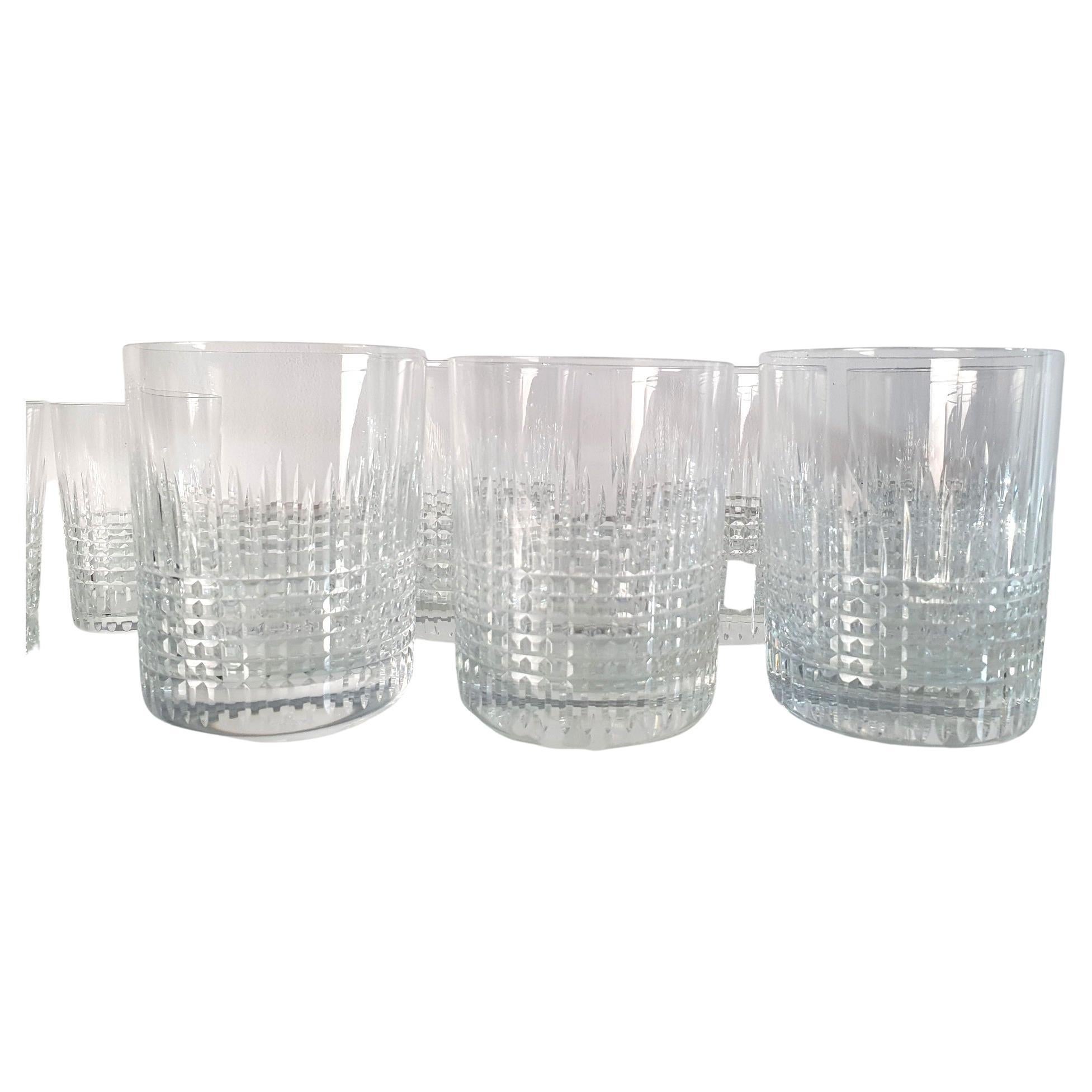 Baccarat Crystal Nancy Tumbler Glasses Set of 6+6 at 1stDibs