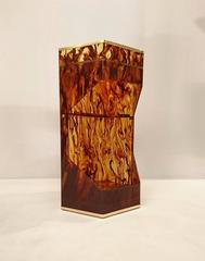 Hexagon Shaped Trolley in Faux Tortoise