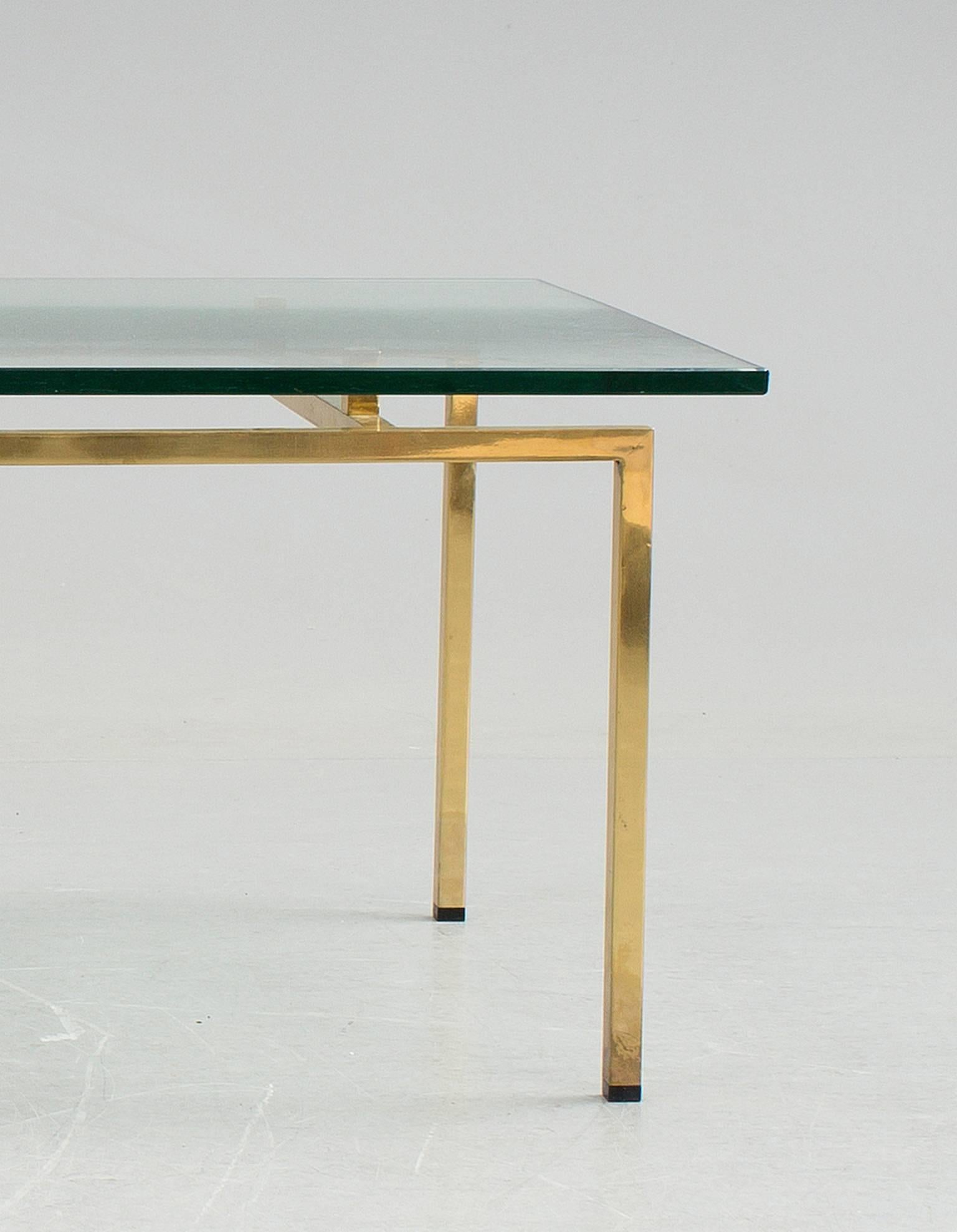 Coffee Table in Solid Brass, Sweden In Excellent Condition In Albano Laziale, Rome/Lazio