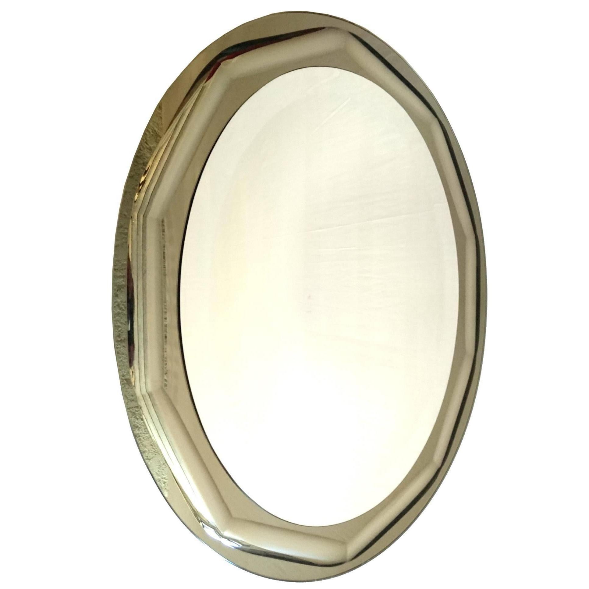 Oval Mirror by Lupi Cristal-Luxor, Italy