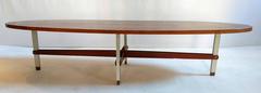 Italian Oval Teak Coffee Table