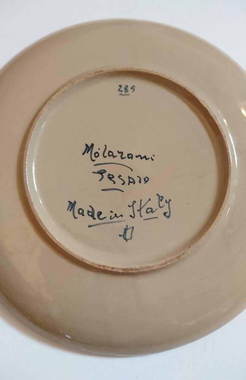 Italian Molaroni Pesaro Teapot and Cups Set, Italy, 1930s