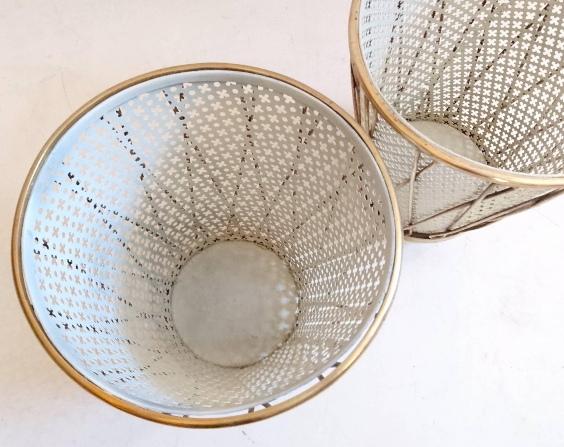 Mid-Century Modern Mid-Century Waste Basket in the Manner of Mathieu Mategot