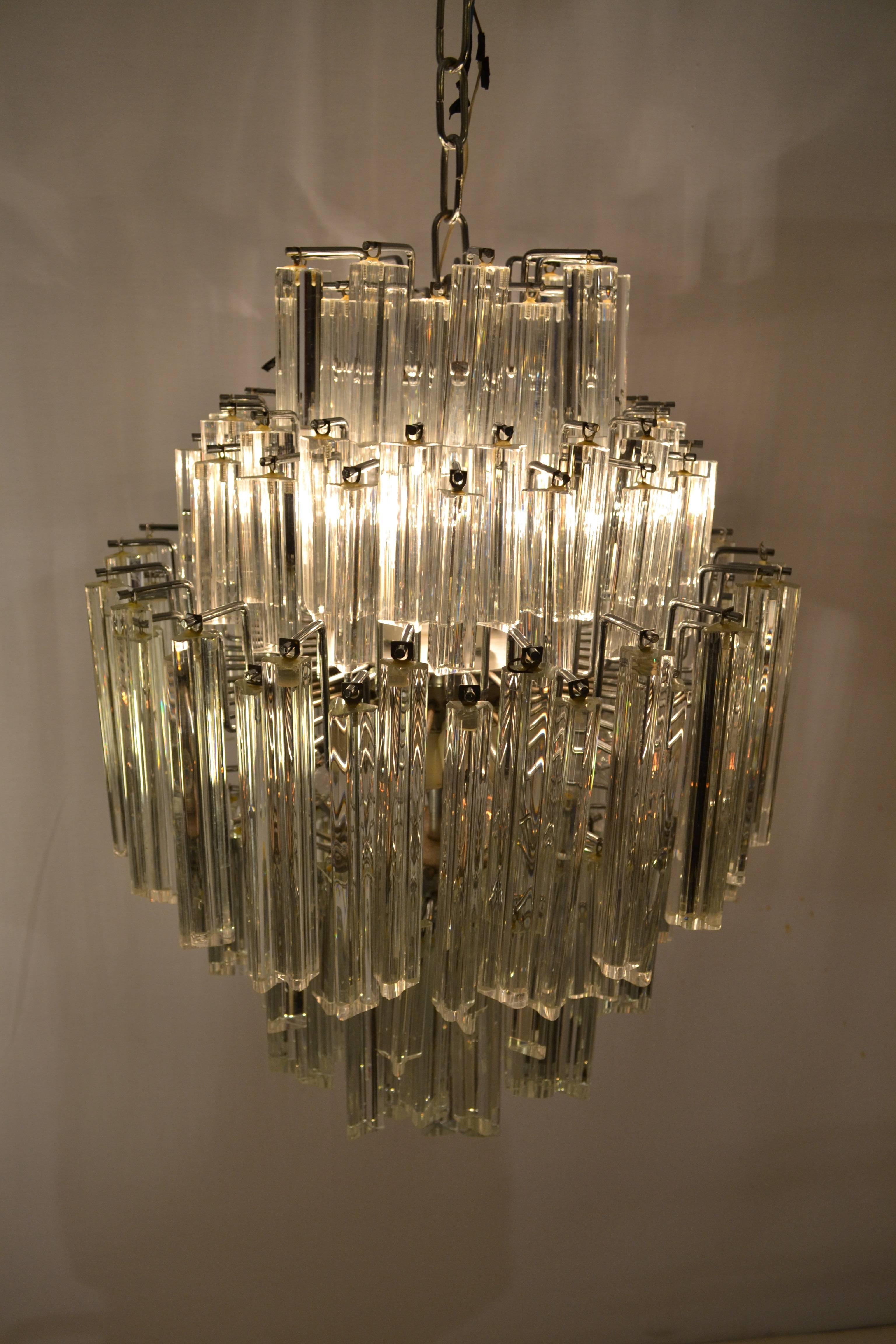 murano venini crystal chandelier