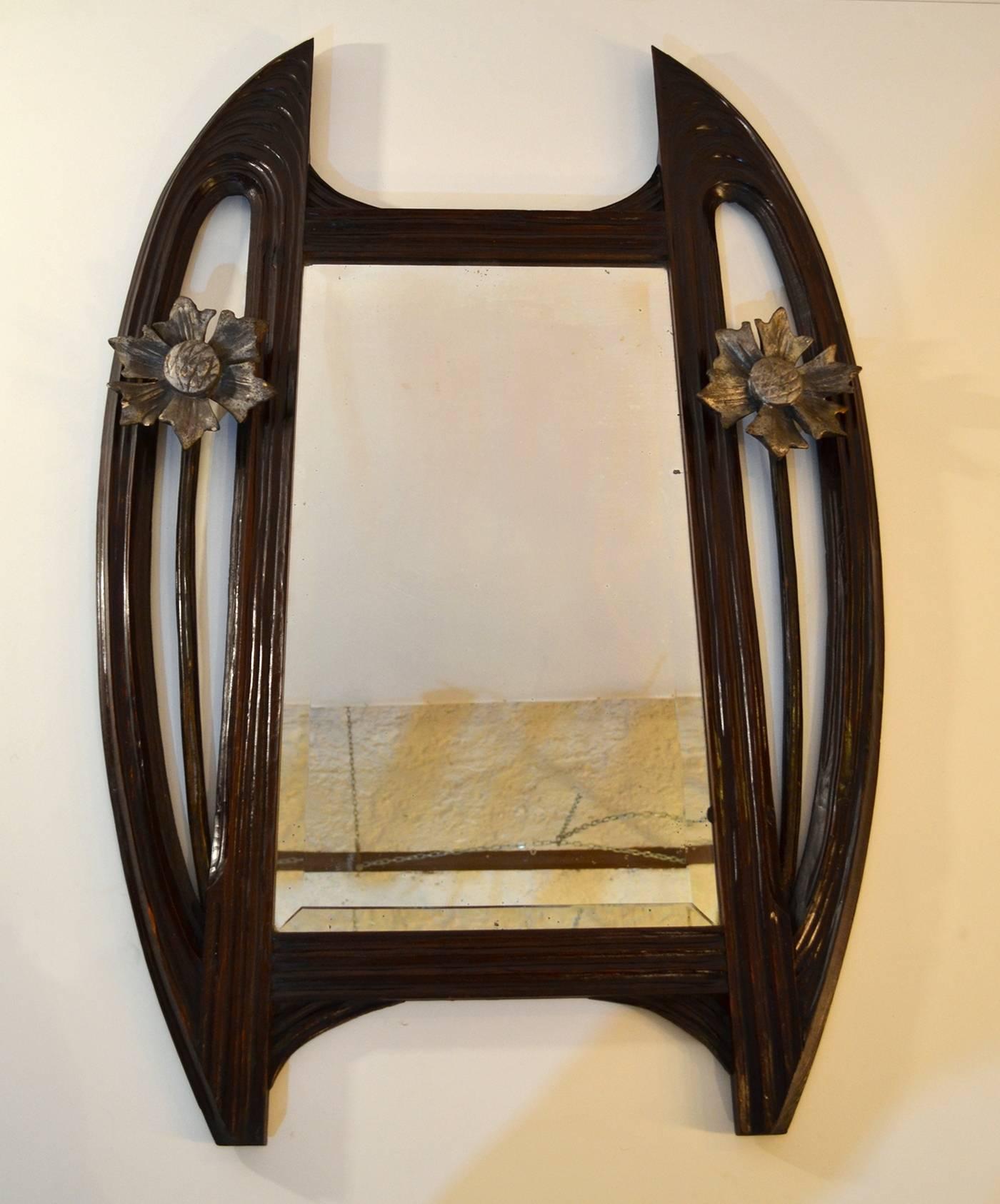 Art Nouveau Mirror, circa 1900 2